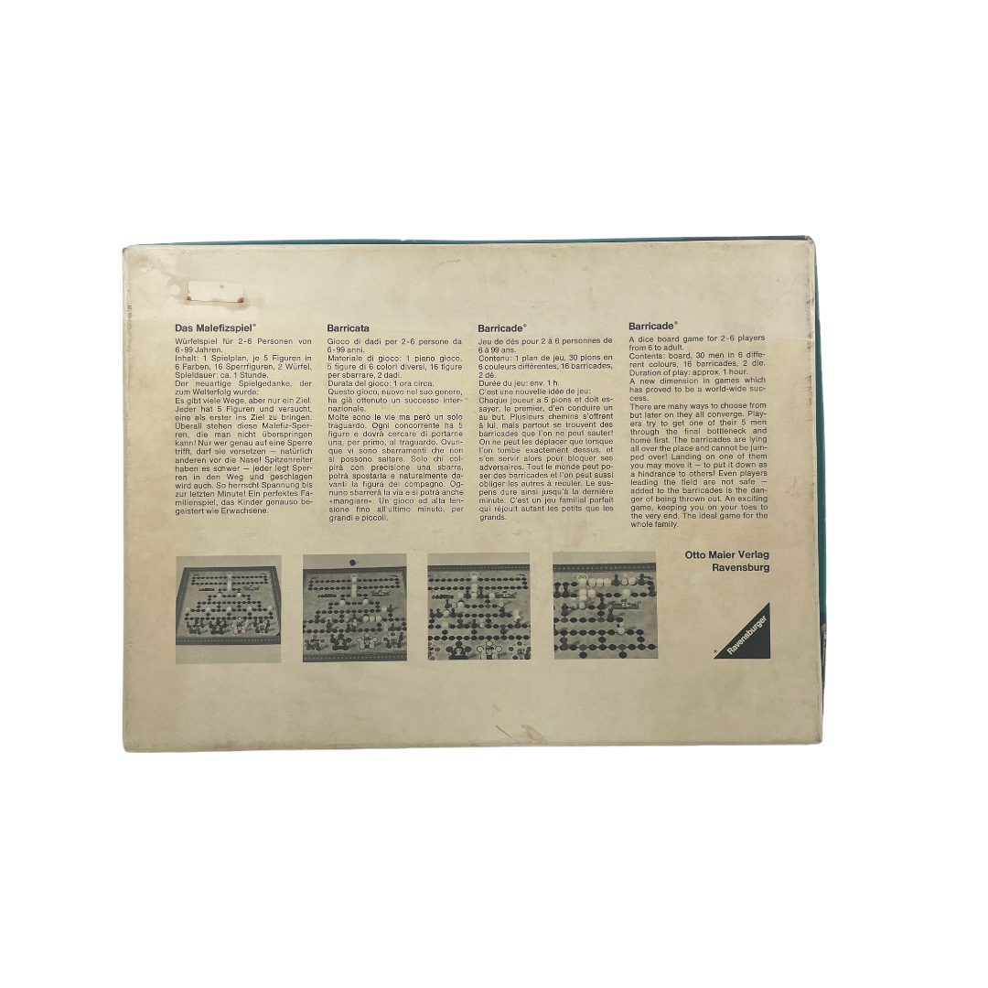 Das Malefiz - Spiel Barricade- Édition 1971