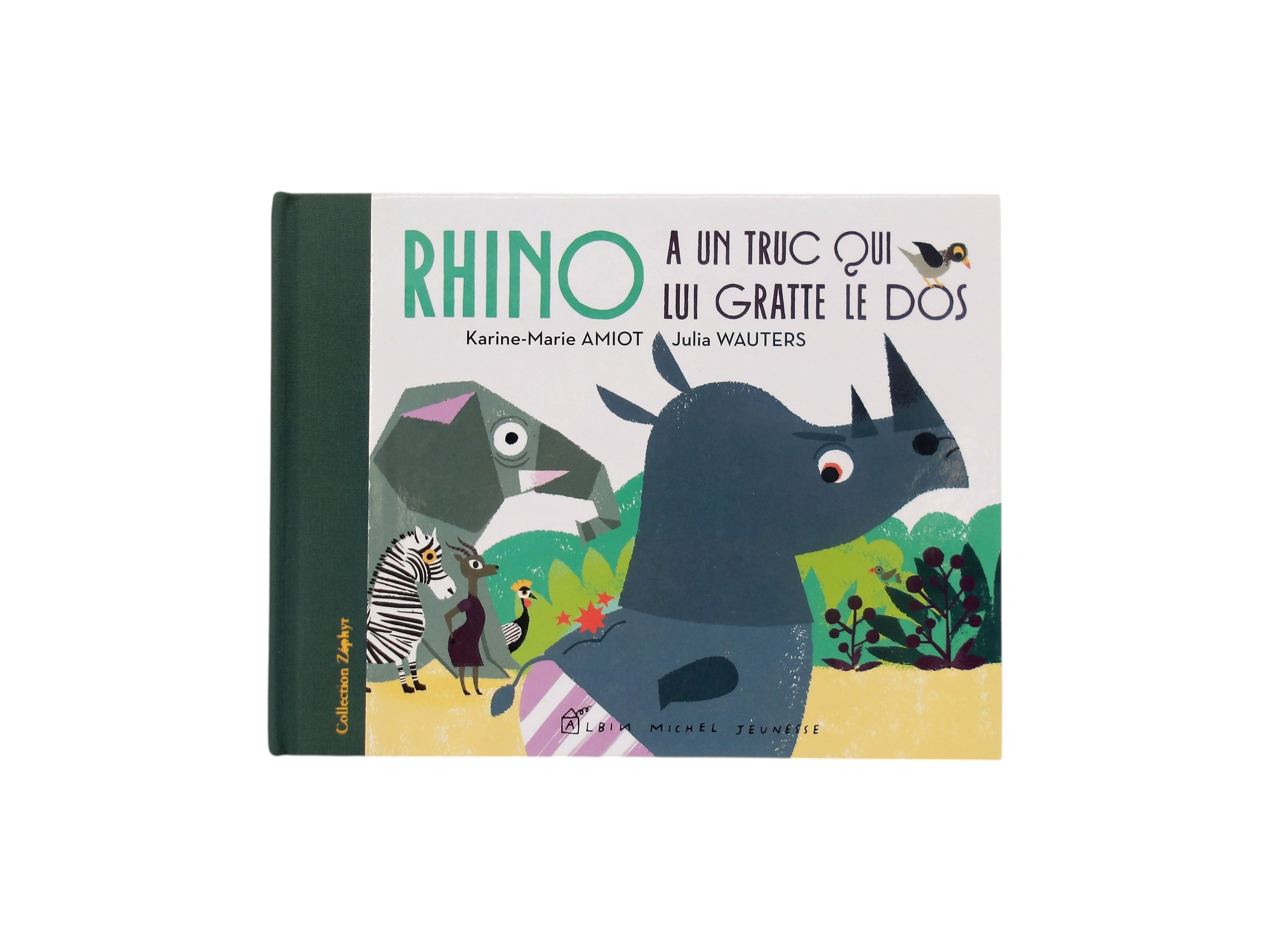 Rhino a un truc qui lui gratte le dos