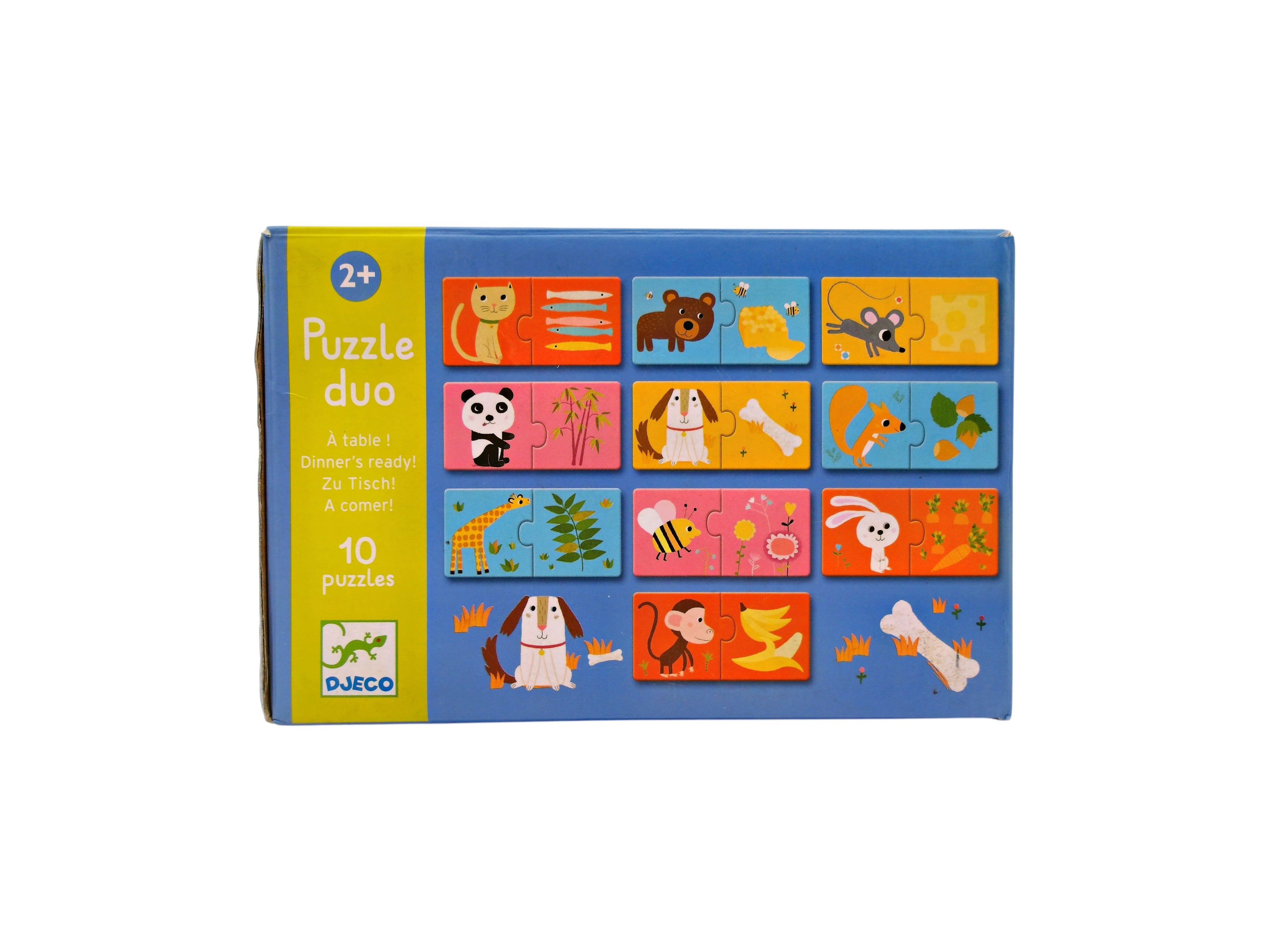 Puzzle duo - A table - 2x10 pièces