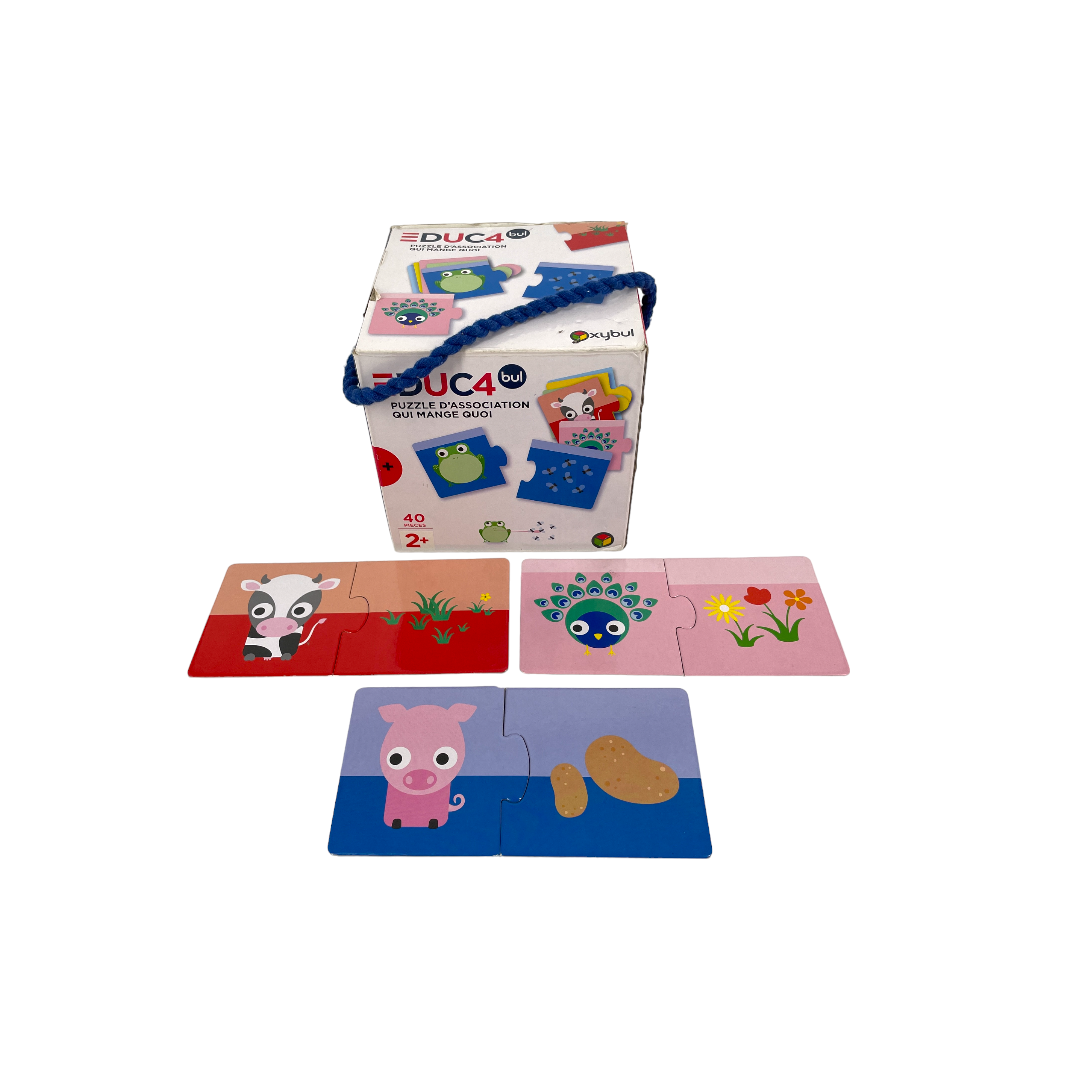 Educa puzzle - Qui mange quoi ?