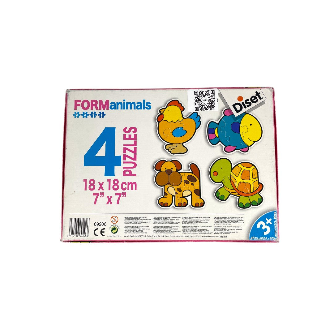4 Puzzles progressifs animaux - FORManimals- Édition 2003