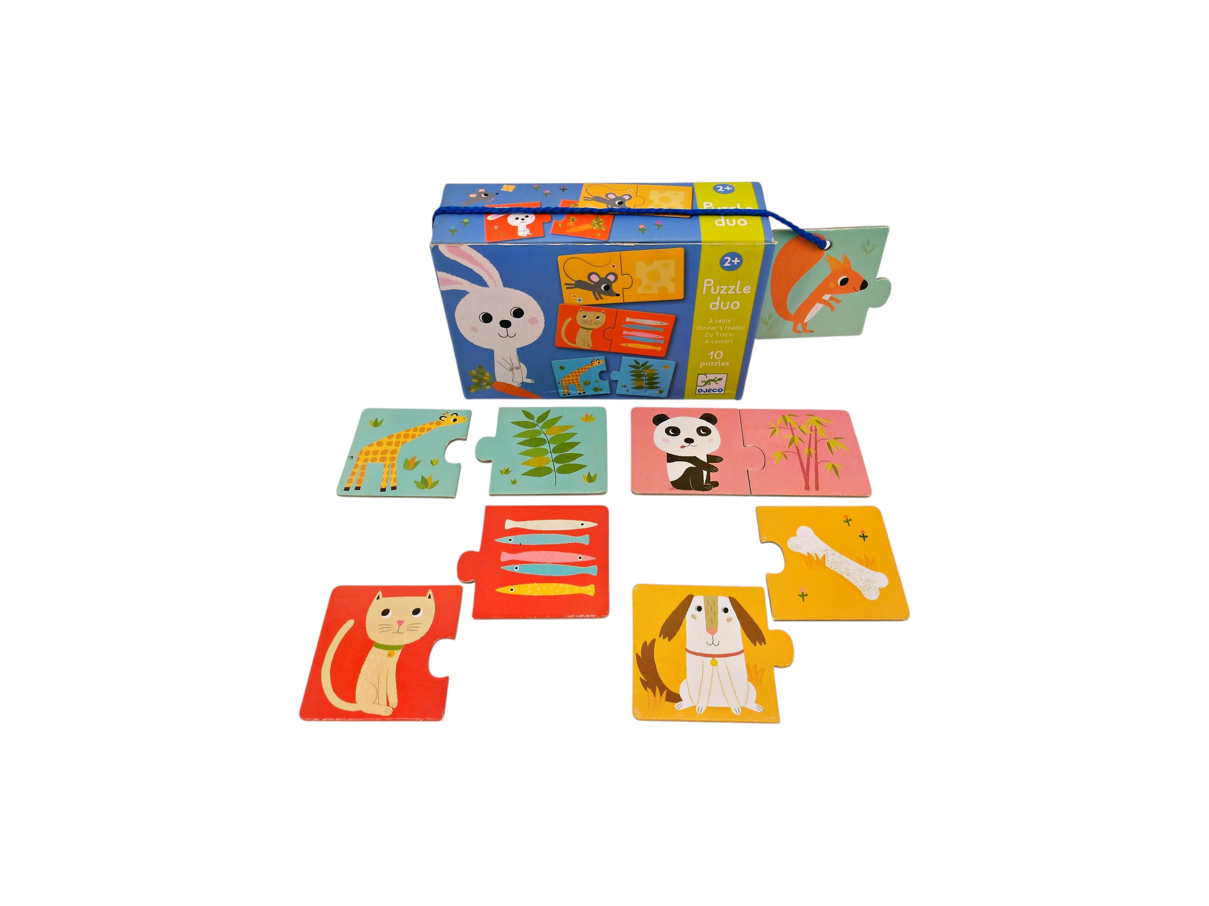 Puzzle duo - A table - 2x10 pièces