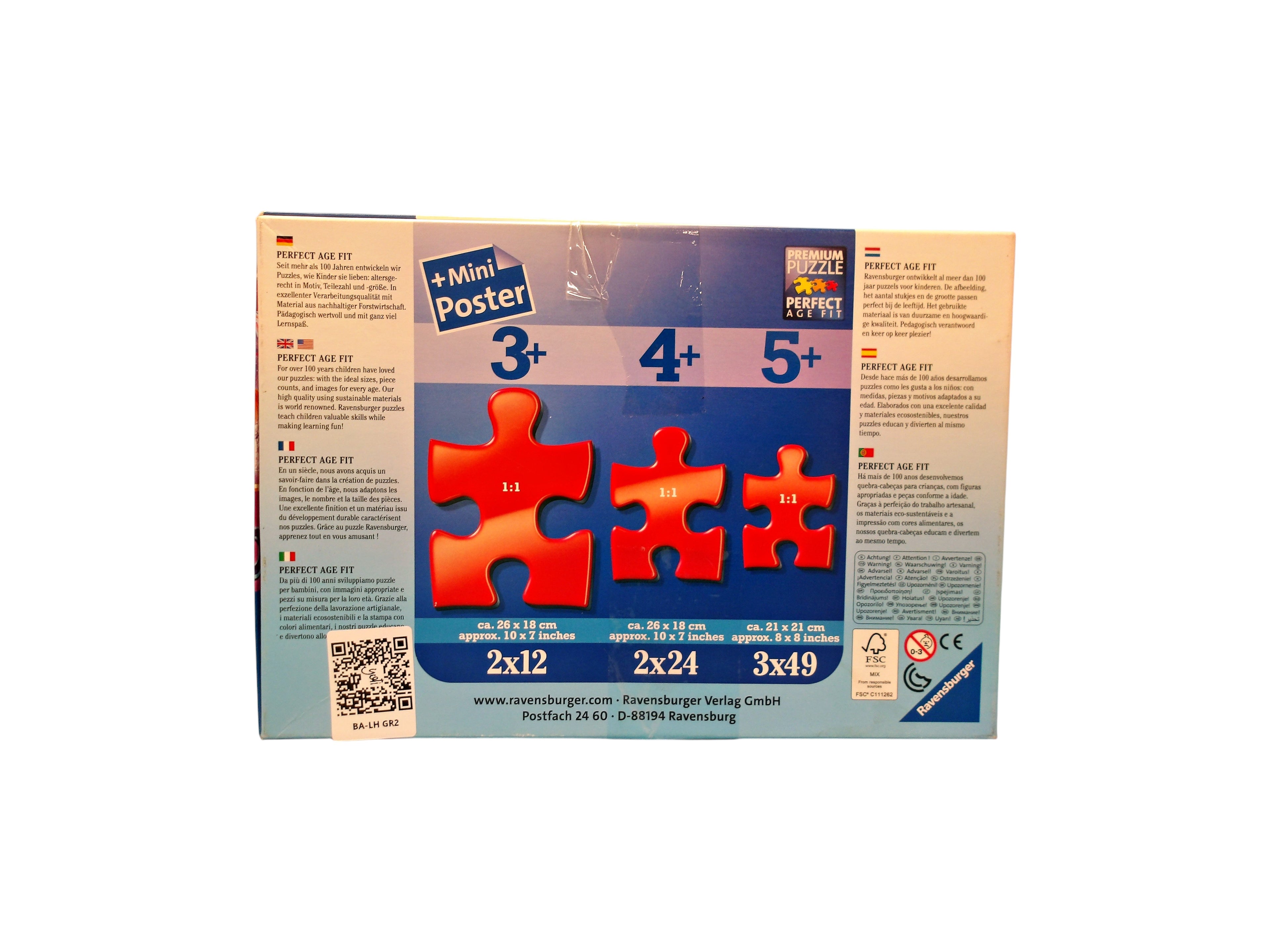 Puzzle - Winx avec poster - 3x49 pièces