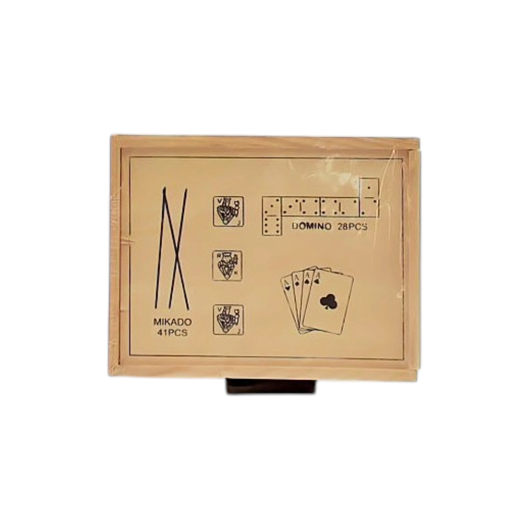 Coffret multi-jeux en bois