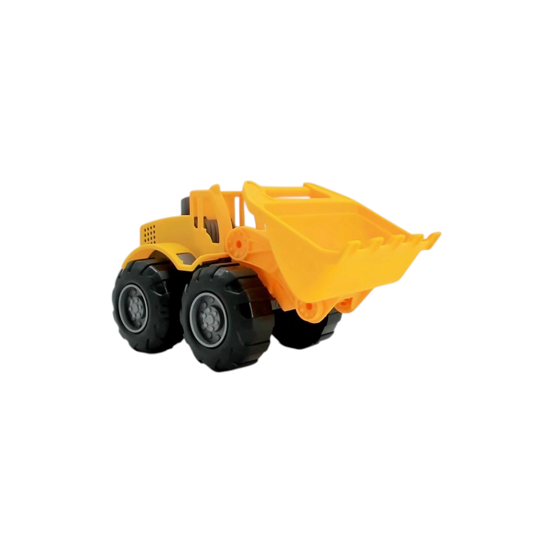 Tractopelle jaune