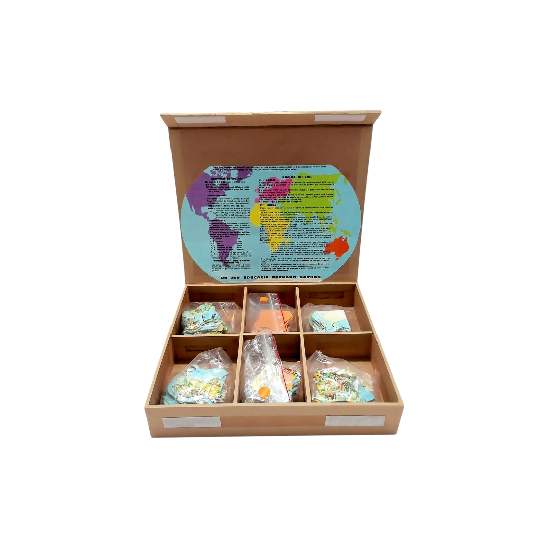 Les Cinq Continents - Grand Jeu Puzzle Géographique