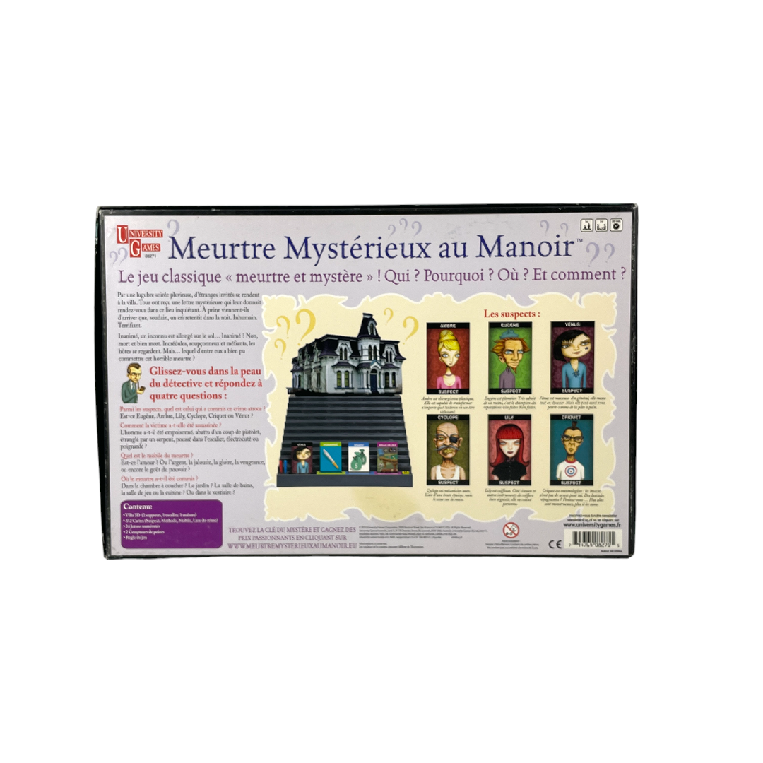 Meurtre mystérieux au manoir- Édition 2010