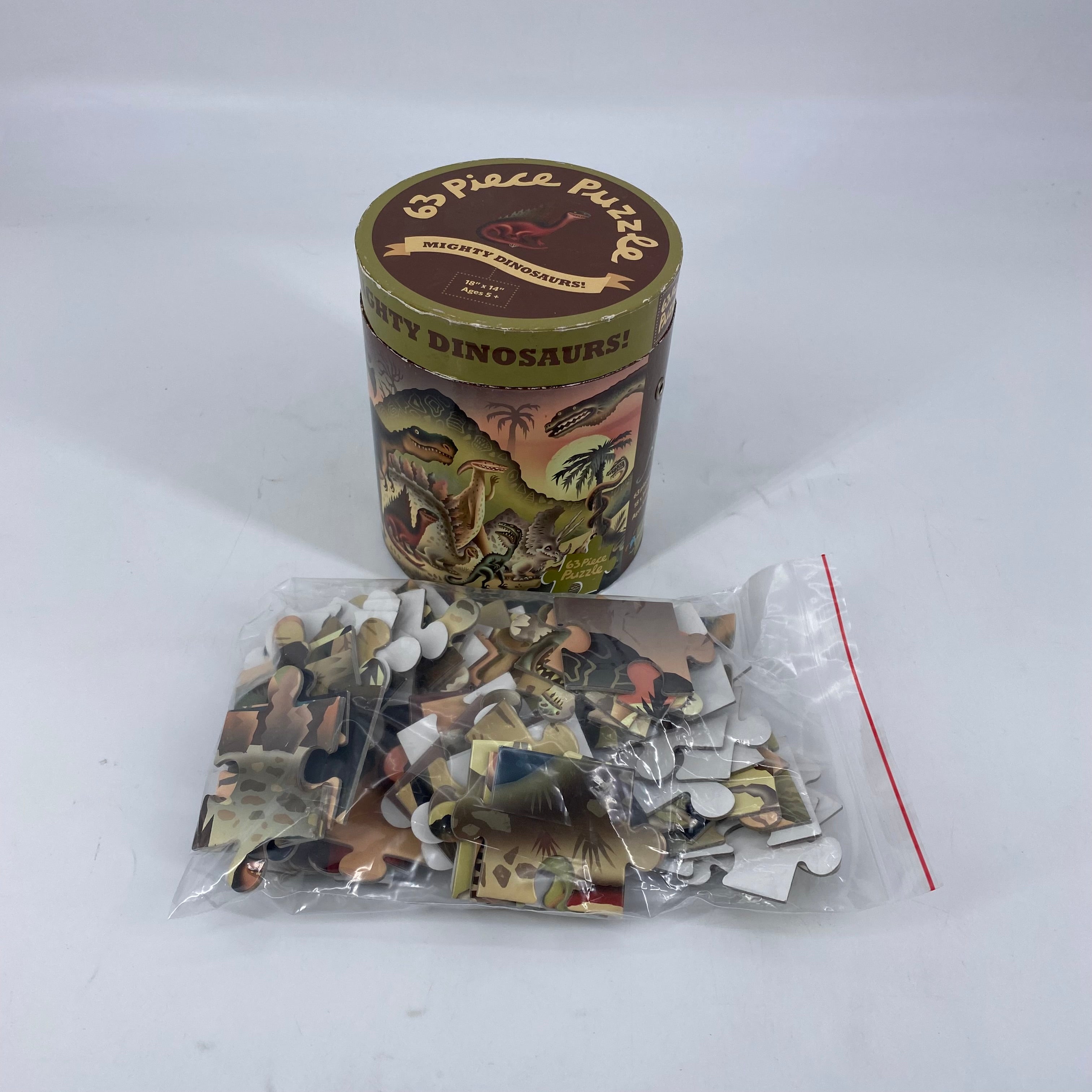 Puzzle - Mighty dinosaurs - 63 pièces