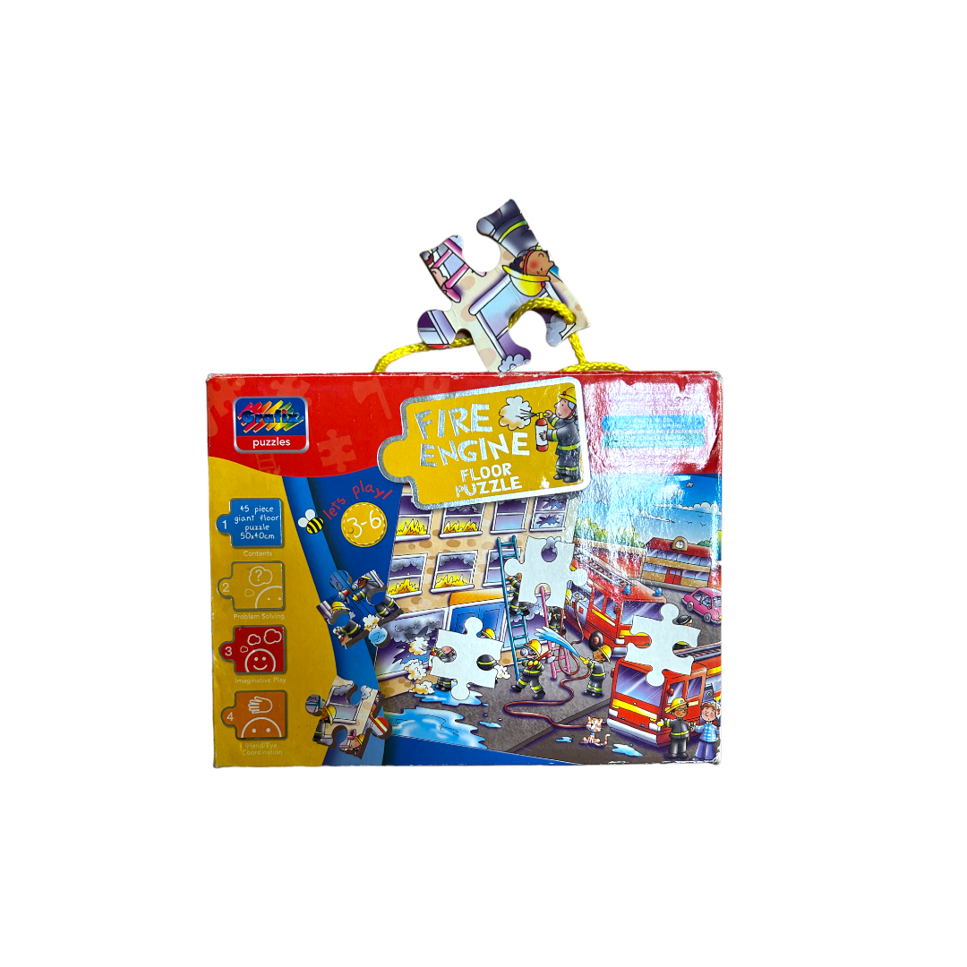 Fire Engine Floor Puzzle - 45 pièces