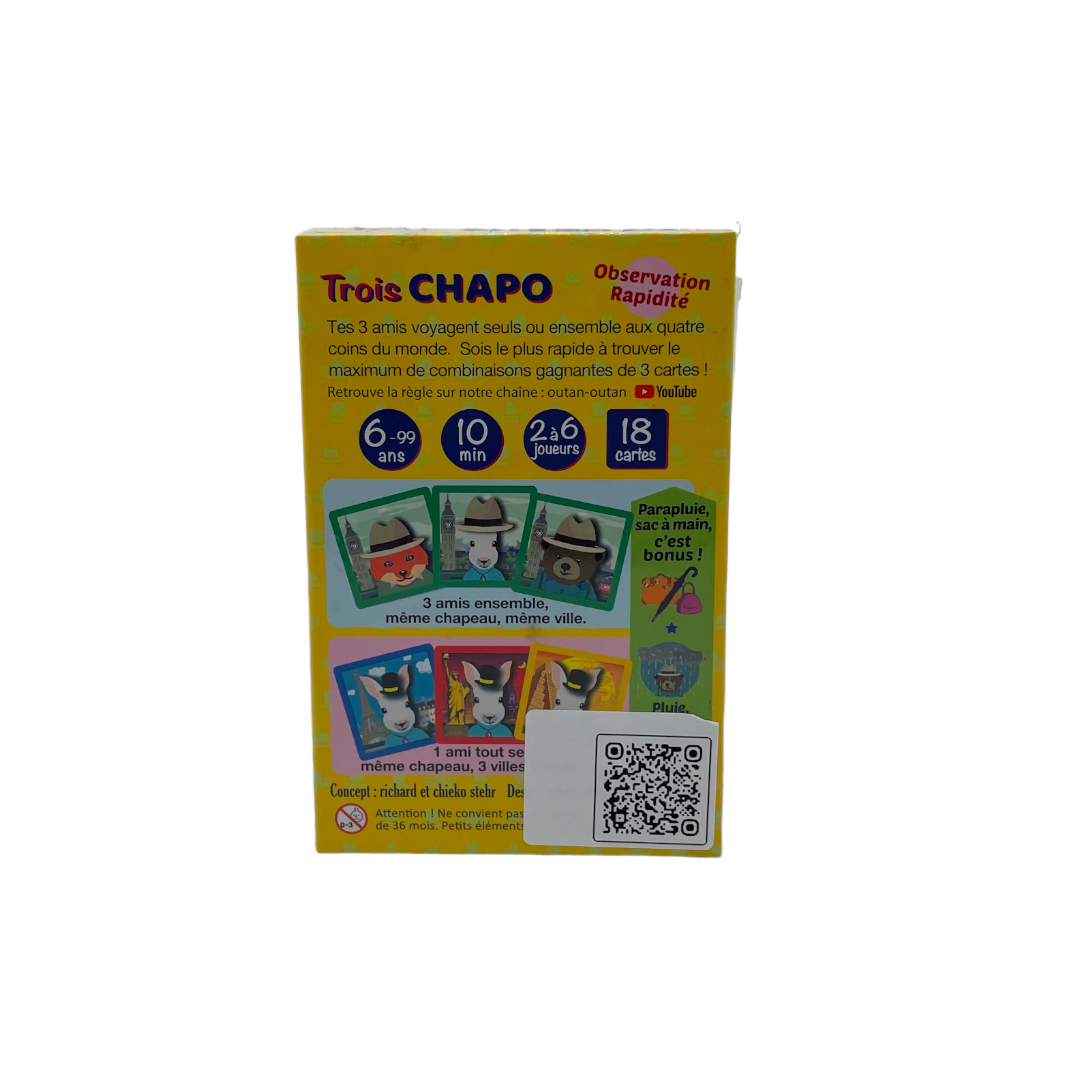 Jeu des trois chapo- Édition 2020