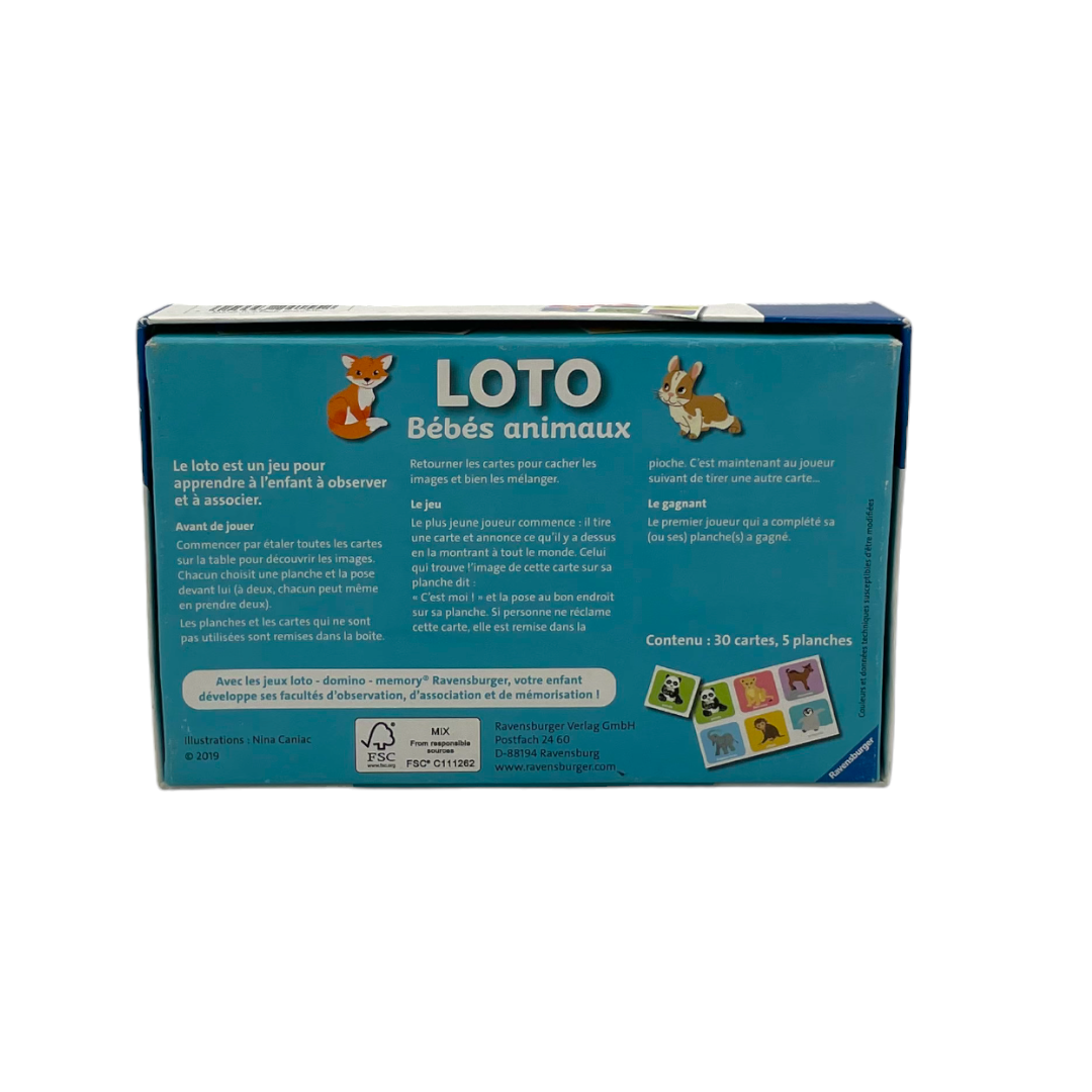 Loto - Bébés animaux- Édition 2019