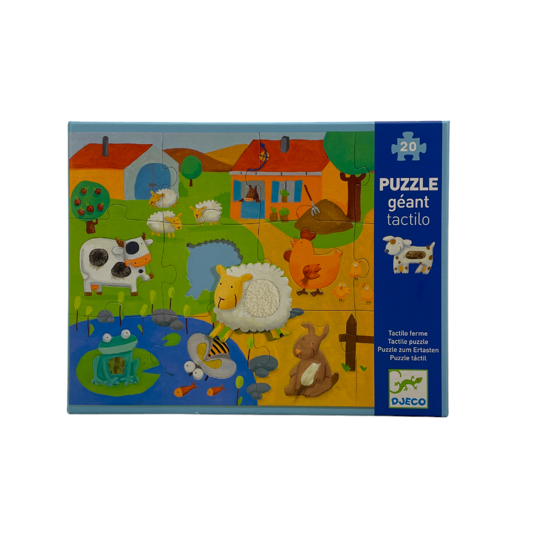 Puzzle géant - Tactilo ferme - 20 pièces géantes