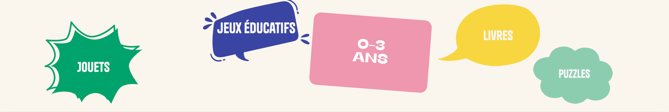 Jeux, jouets et livres naissance - 3 ans