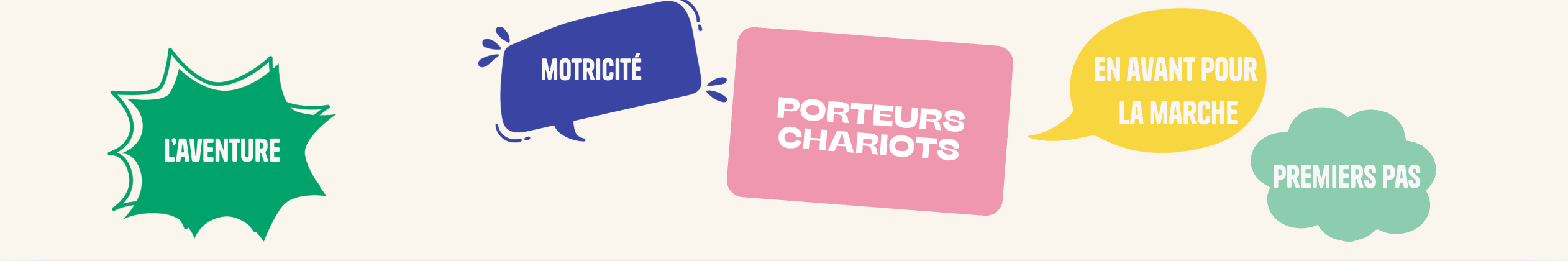 Porteurs, trotteurs et chariots de marche