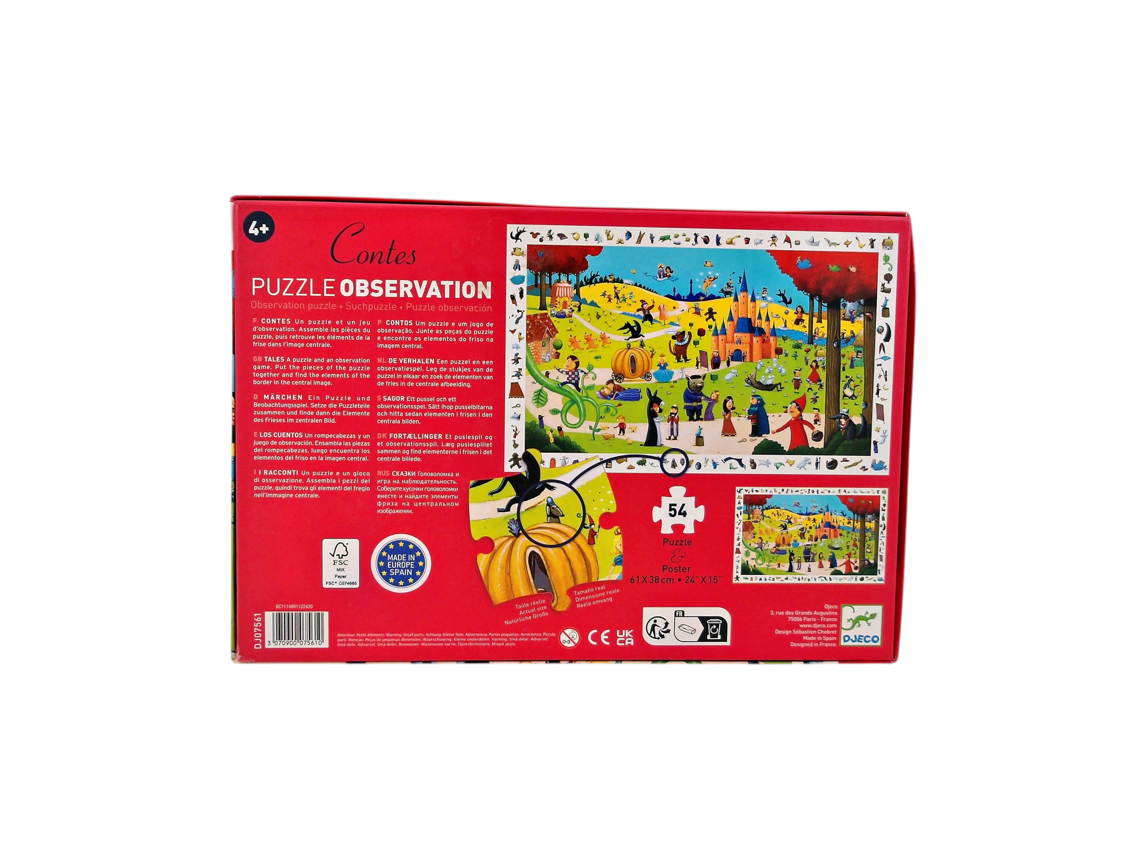 Puzzle observation - Contes - 54 pièces