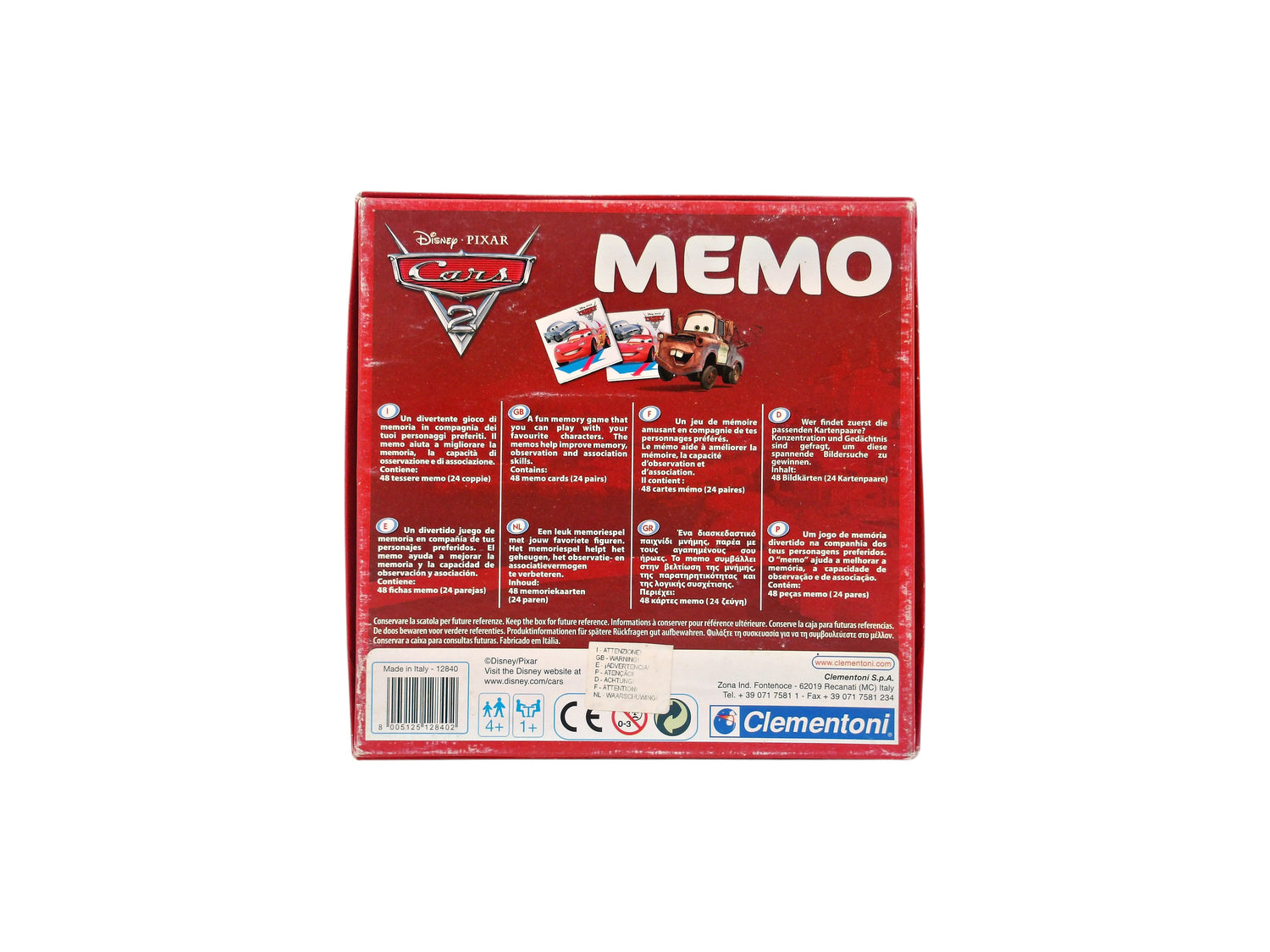 Memory -  Cars 2 