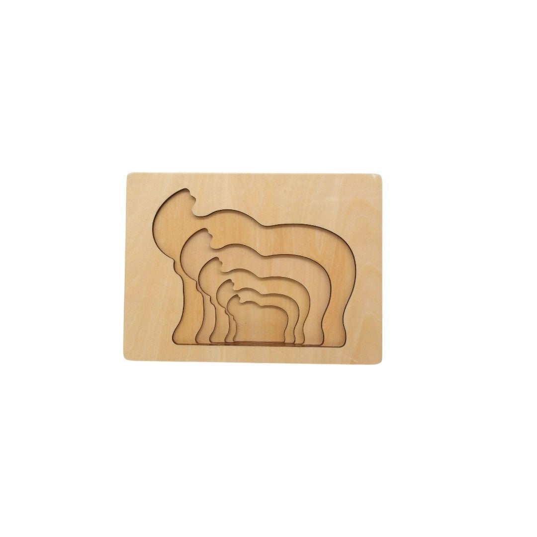 Puzzle encastrable - Eléphant 