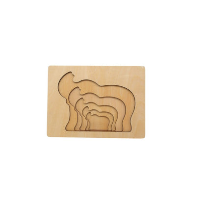 Puzzle encastrable - Eléphant 