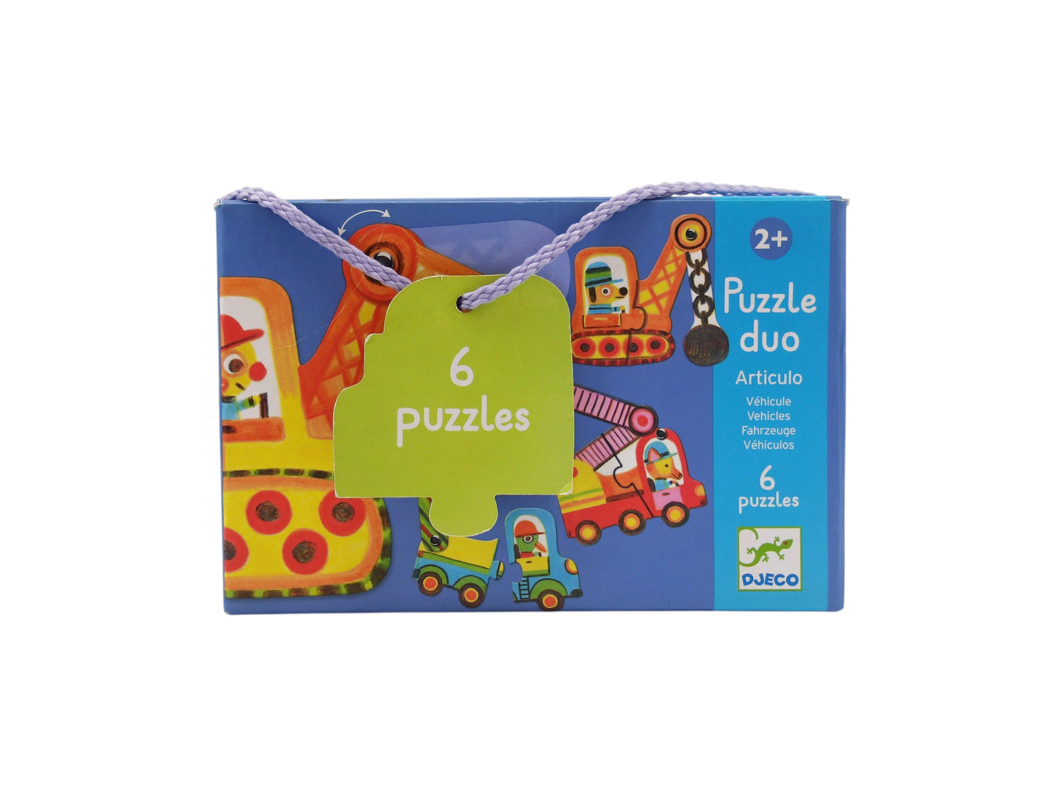 Puzzle Duo - Articulo véhicules -  6 puzzles