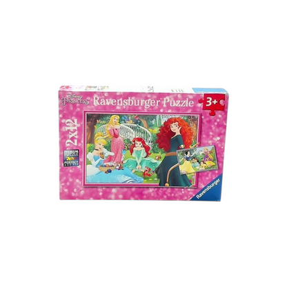 Puzzle - Dans le monde des princesses Disney - 2x12 pièces