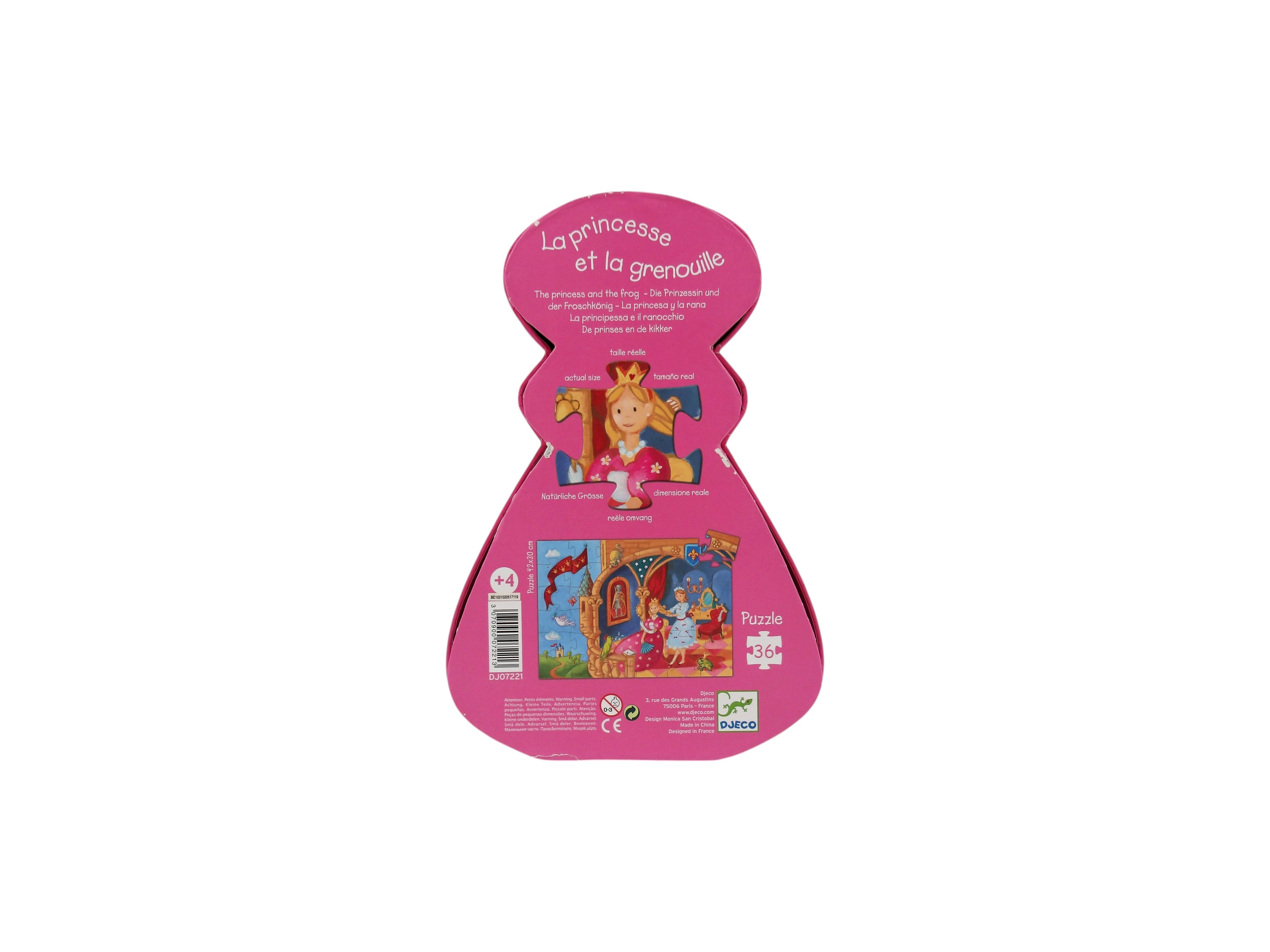 Puzzle - La princesse et la grenouille - 36 pièces