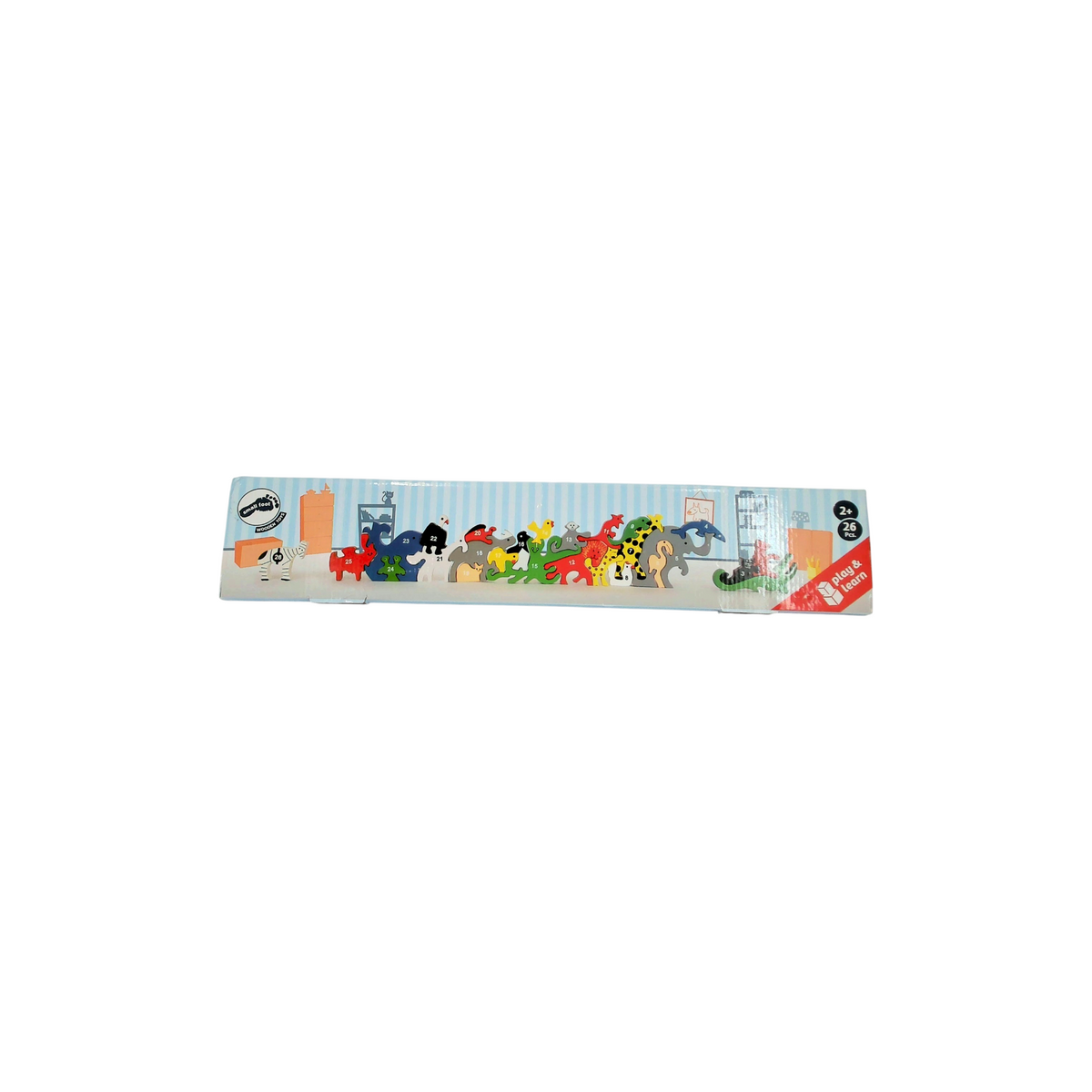 Puzzle 3D Animaux Lettres et Chiffres en bois
