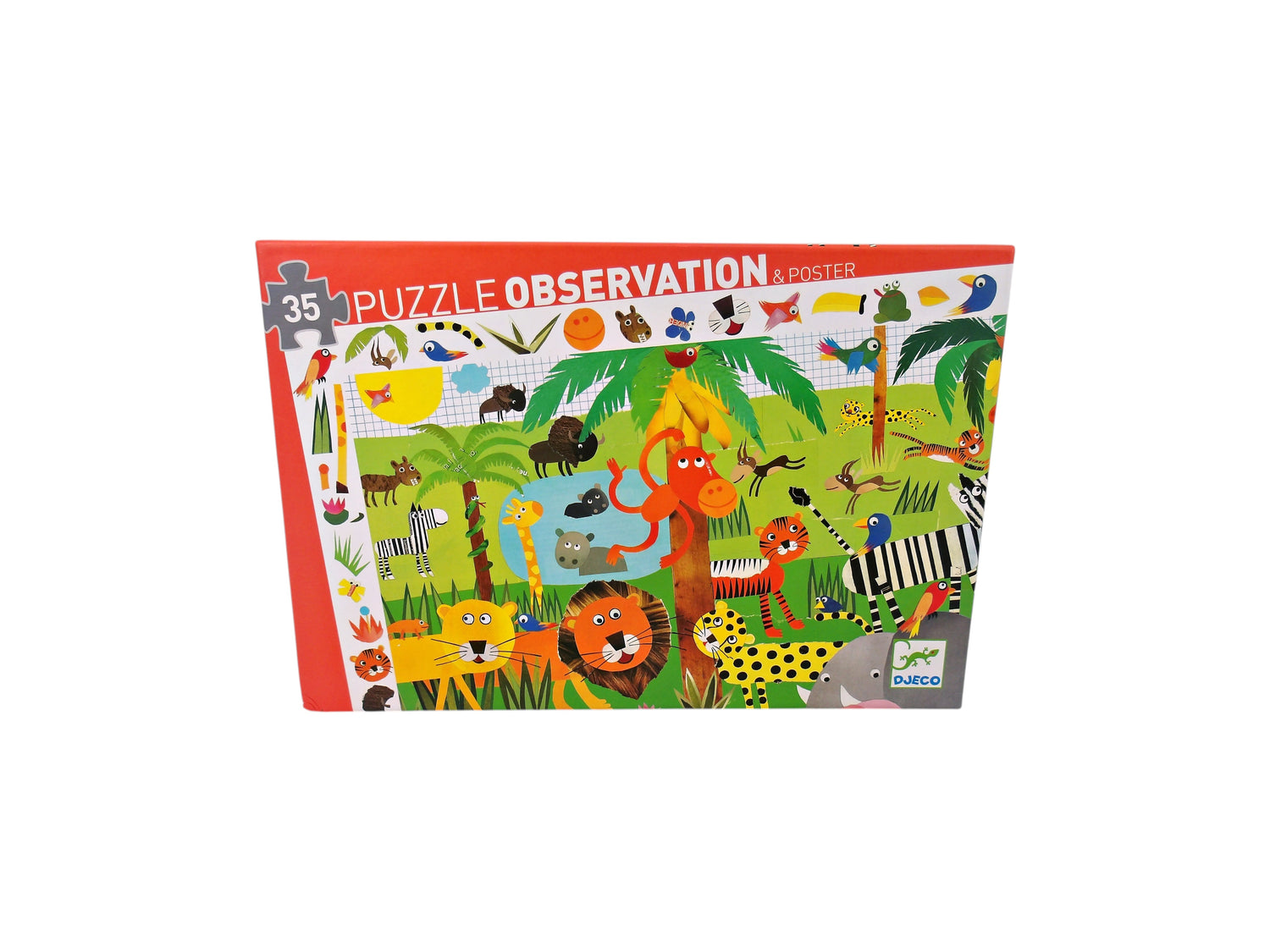 Puzzle observation - La jungle - 35 pièces