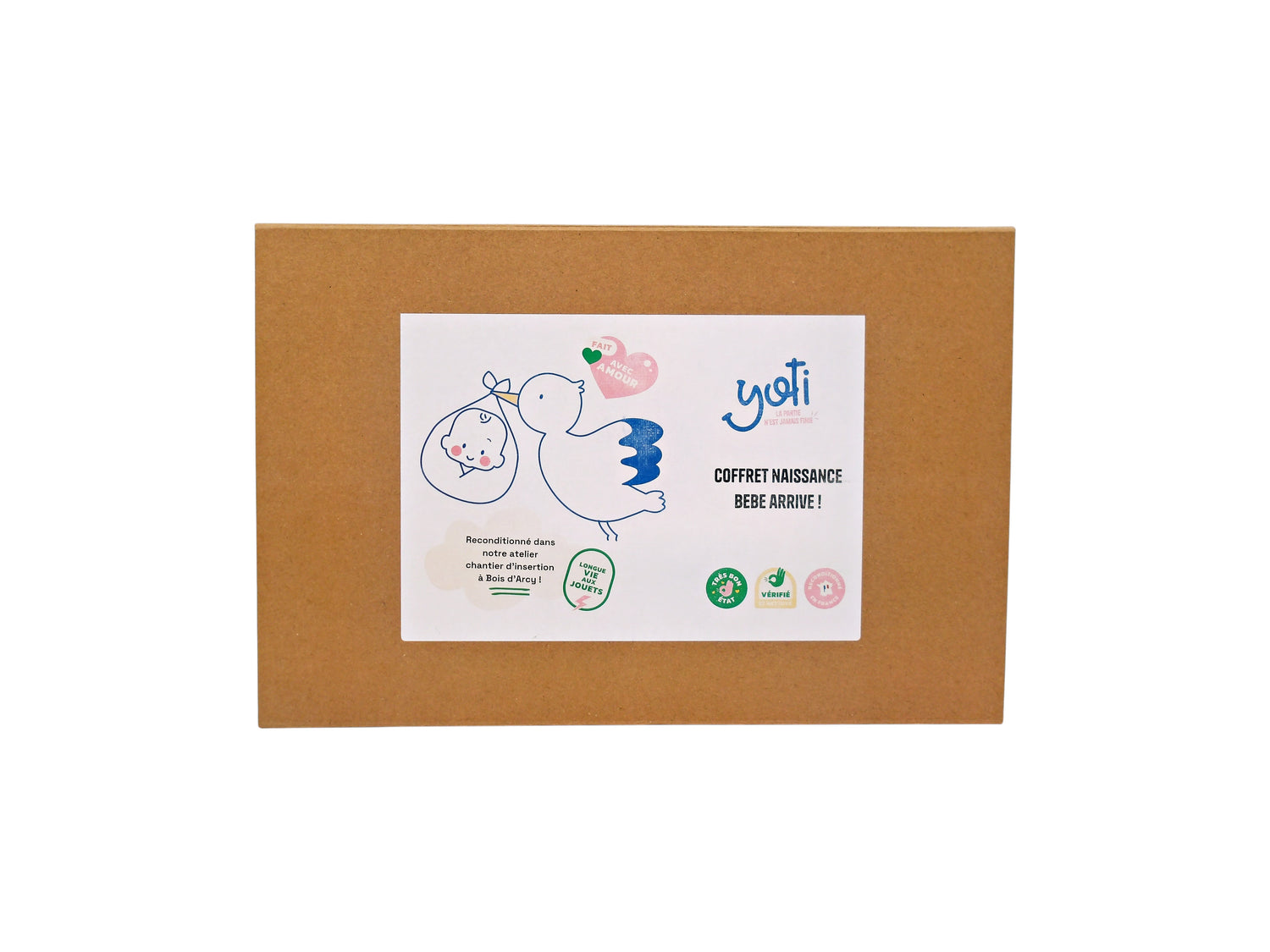 Coffret de naissance - Hochet, doudou et balle d&