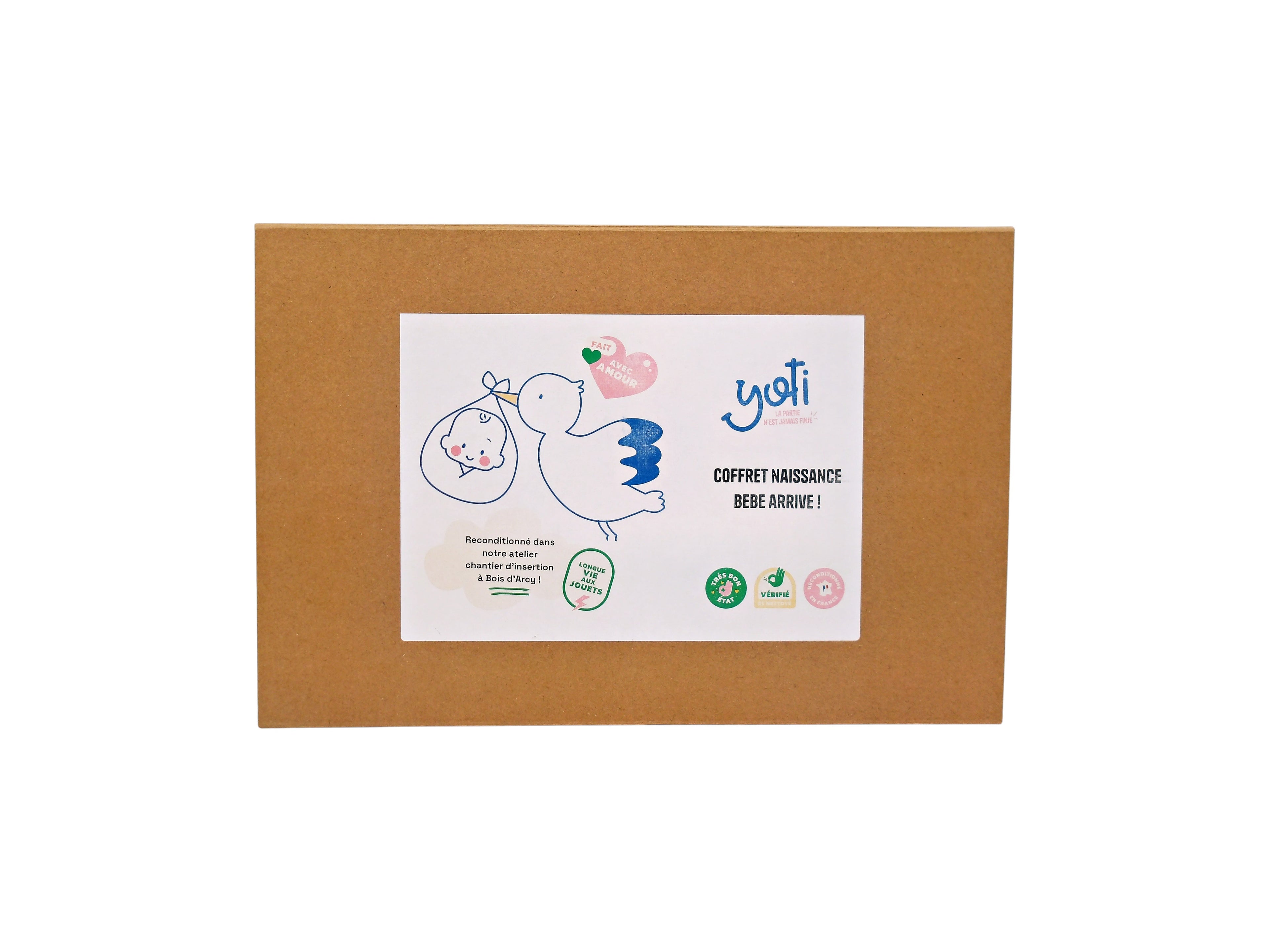 Coffret de naissance - Hochet, doudou et balle d&