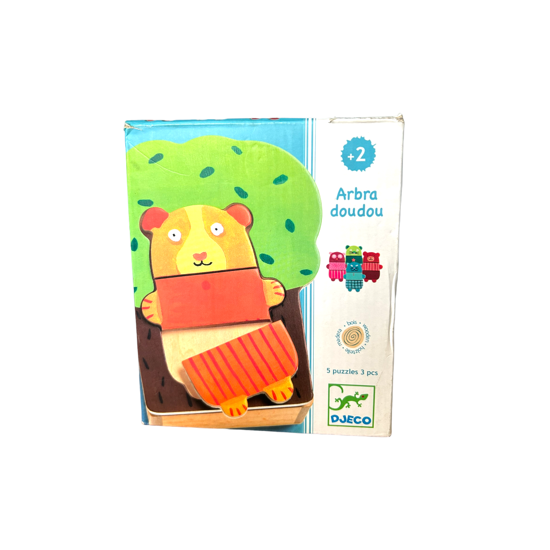 5 Puzzles en bois arbra doudou