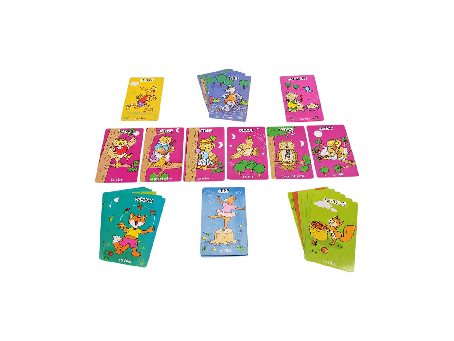 Jeu de 7 familles - Animaux de la forêt  