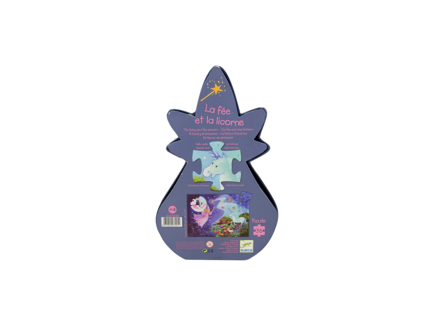 Puzzle - La fée et la licorne - 36 pièces