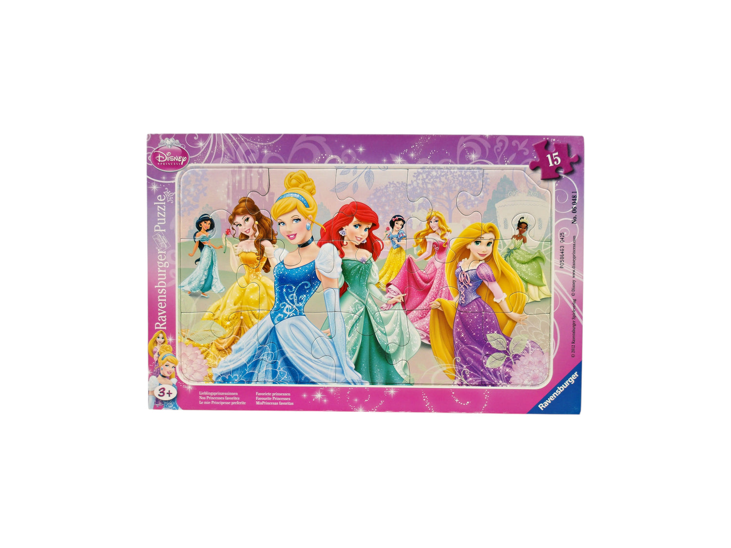 Puzzle cadre - Disney Princess - 15 pièces- Édition 2012