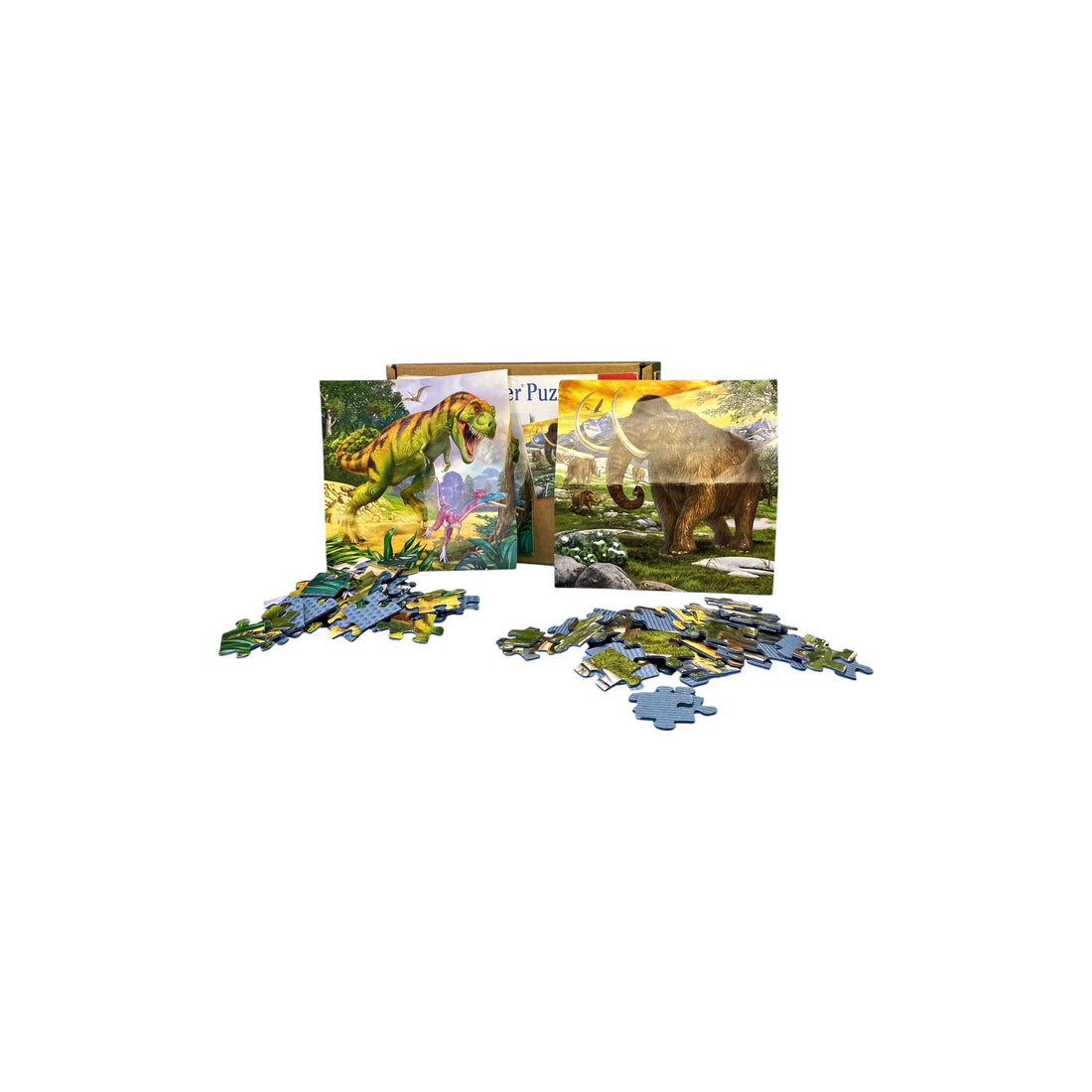 Puzzle - Dinosaure - 2x 49 pièces