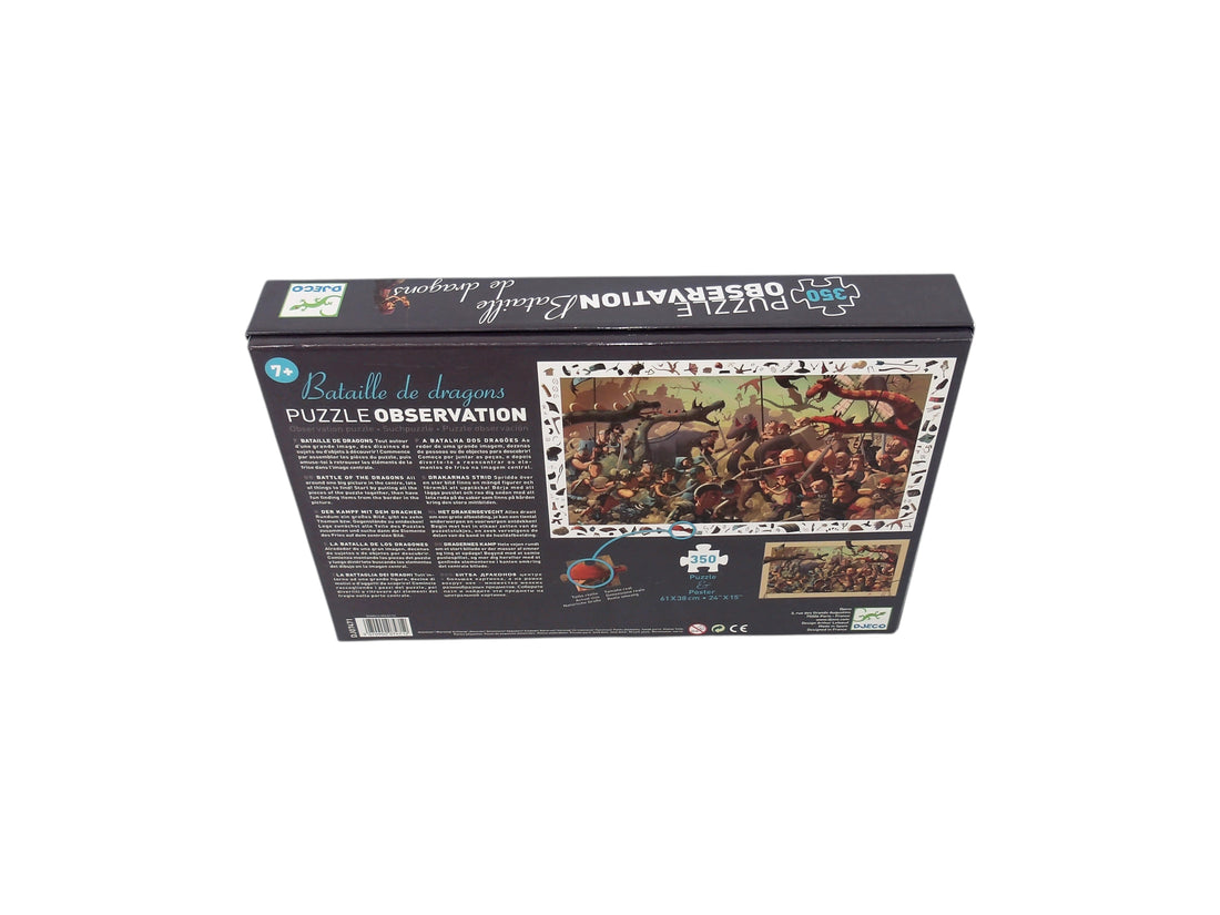 Puzzle observation - Bataille de dragons - 350 pièces