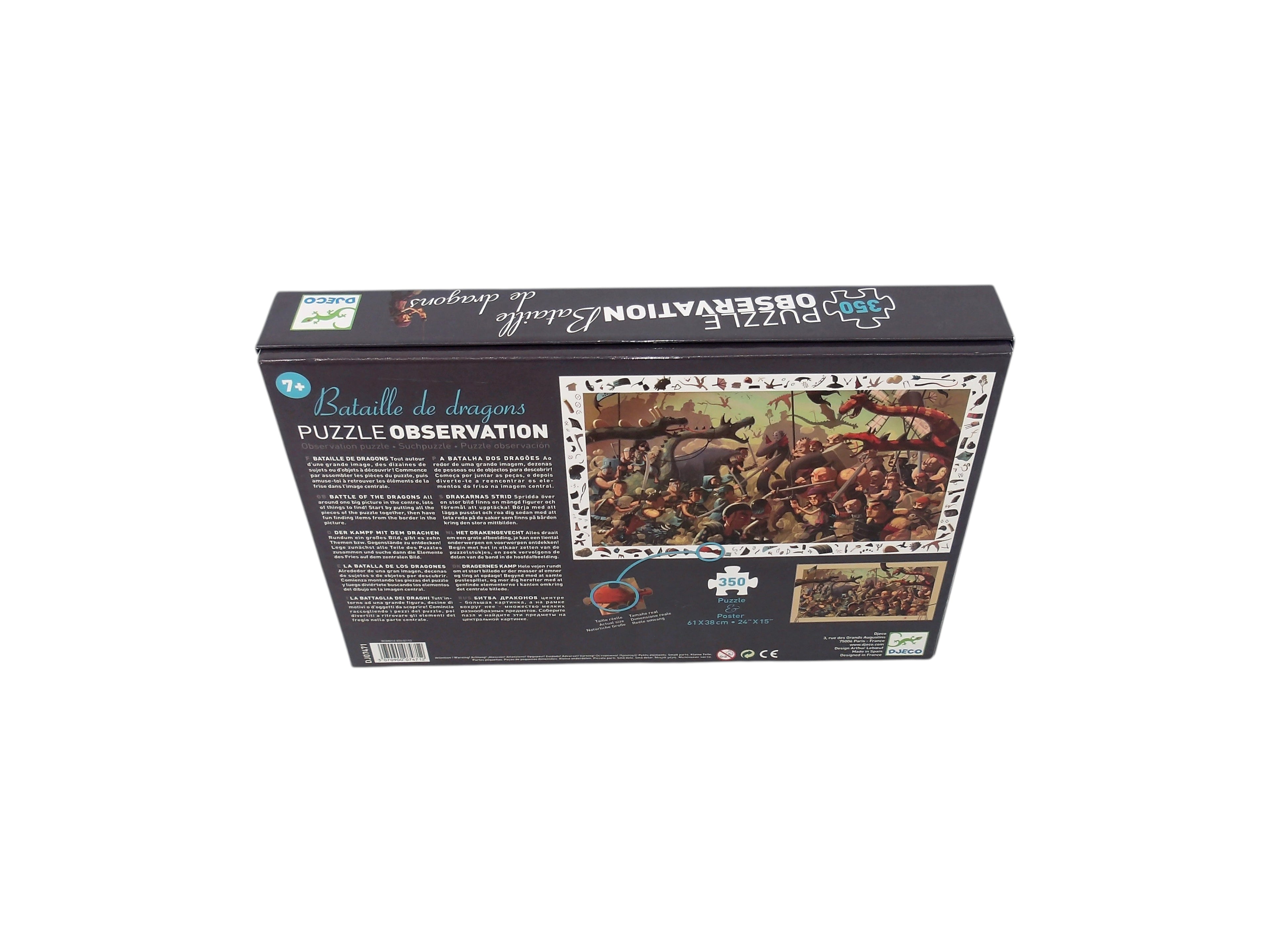 Puzzle observation - Bataille de dragons - 350 pièces