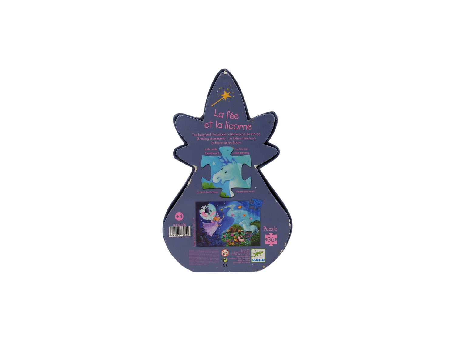 Puzzle - 36 pièces - La fée et la licorne 