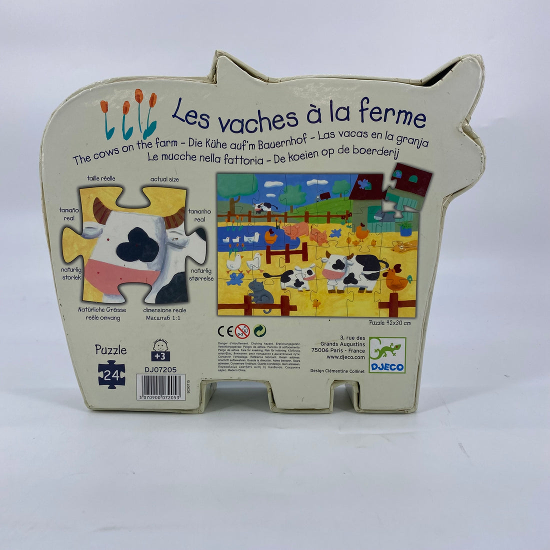 Puzzle - Les vaches à la ferme - 24 pièces