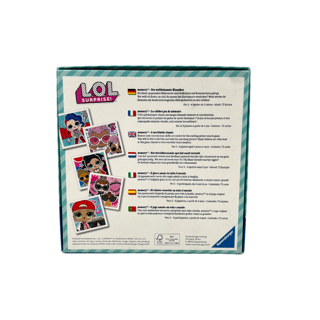 Lol Memory Rope Memory Jeu d'occasion reconditionné : Grand mémory - LoL Surprise ...