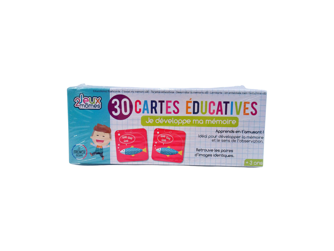 30 Cartes éducatives - Je développe ma mémoire