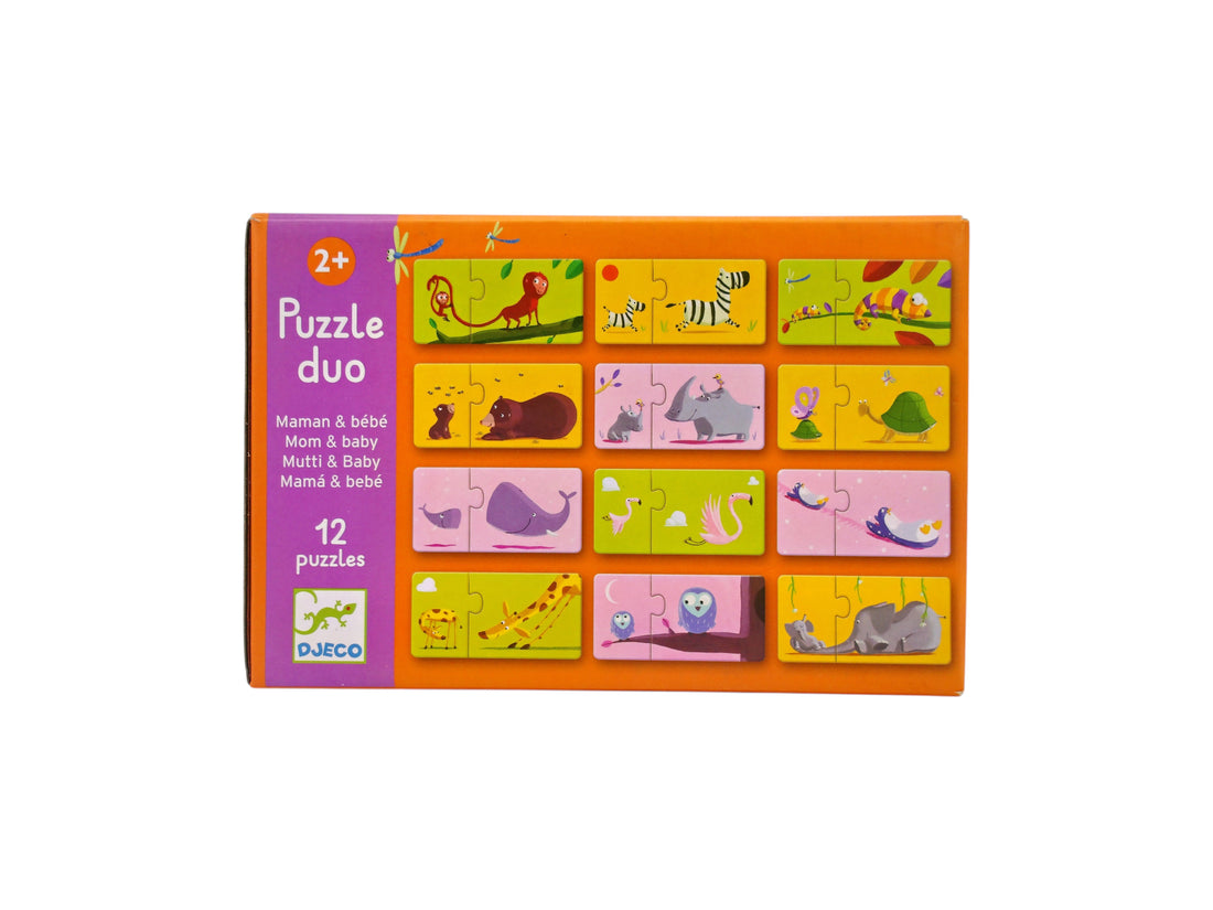 Puzzle duo - Maman et bébé - 2x12 pièces