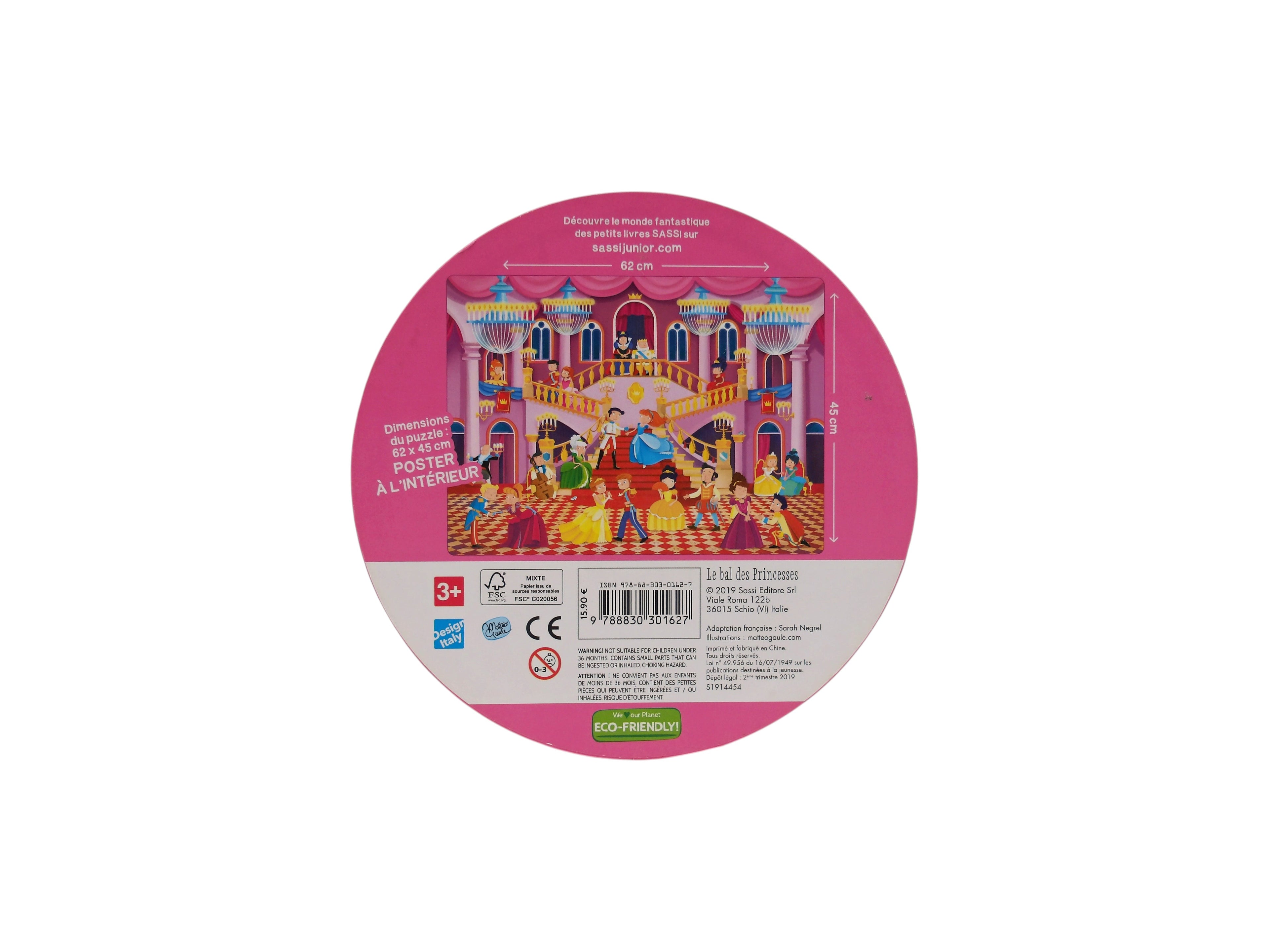 Puzzle  géant - Le bal des Princesses - 30 pièces- Édition 2019