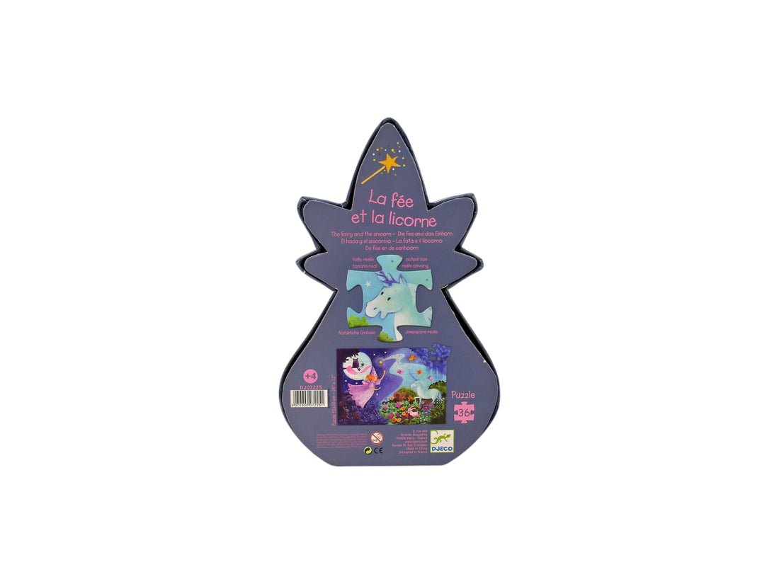 Puzzle - La fée et la licorne - 36 pièces
