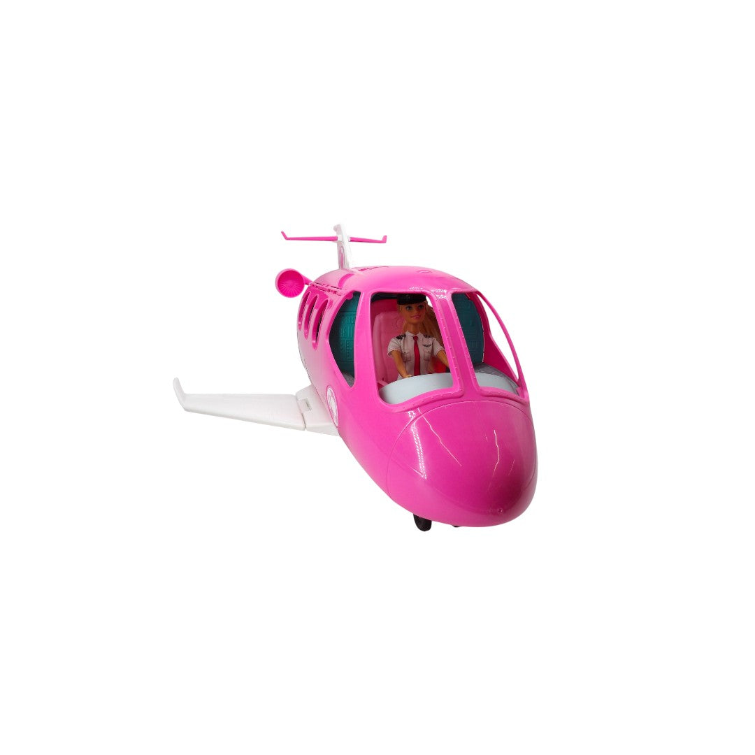 Mon avion de rêve et ses 3 Barbie