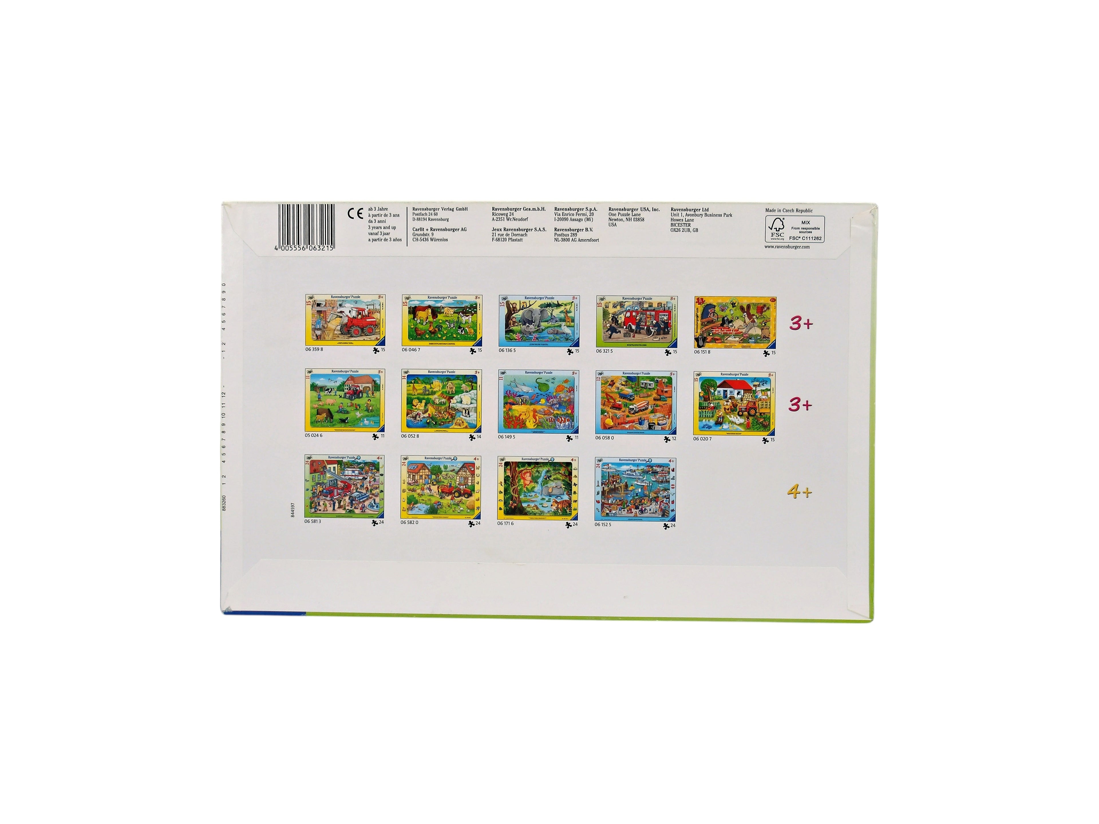 Puzzle - ma voiture de pompier - 15 pièces