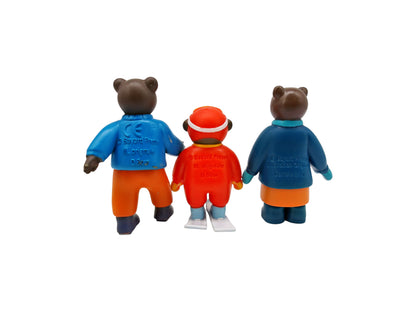 Figurines - Famille Petit Ours Brun - x3