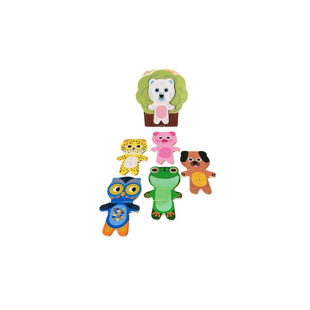 Puzzle animaux - Dressed mix up