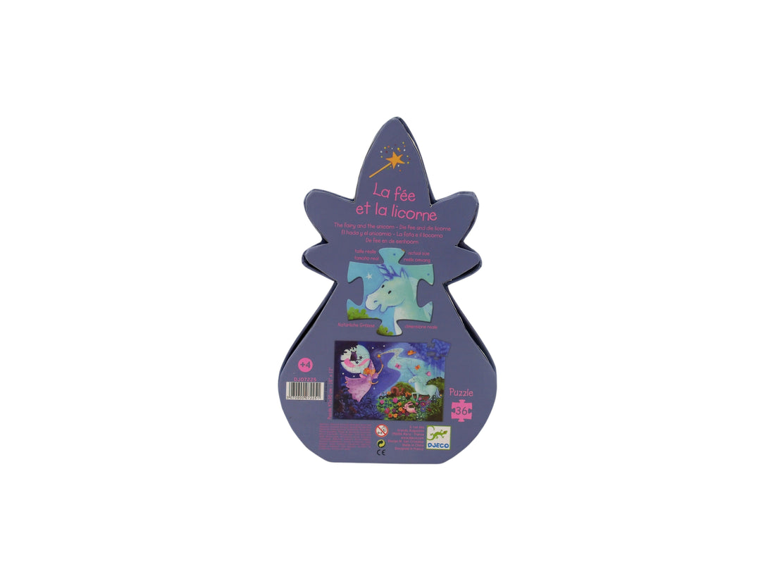 Puzzle - La fée et la licorne - 36 pièces 