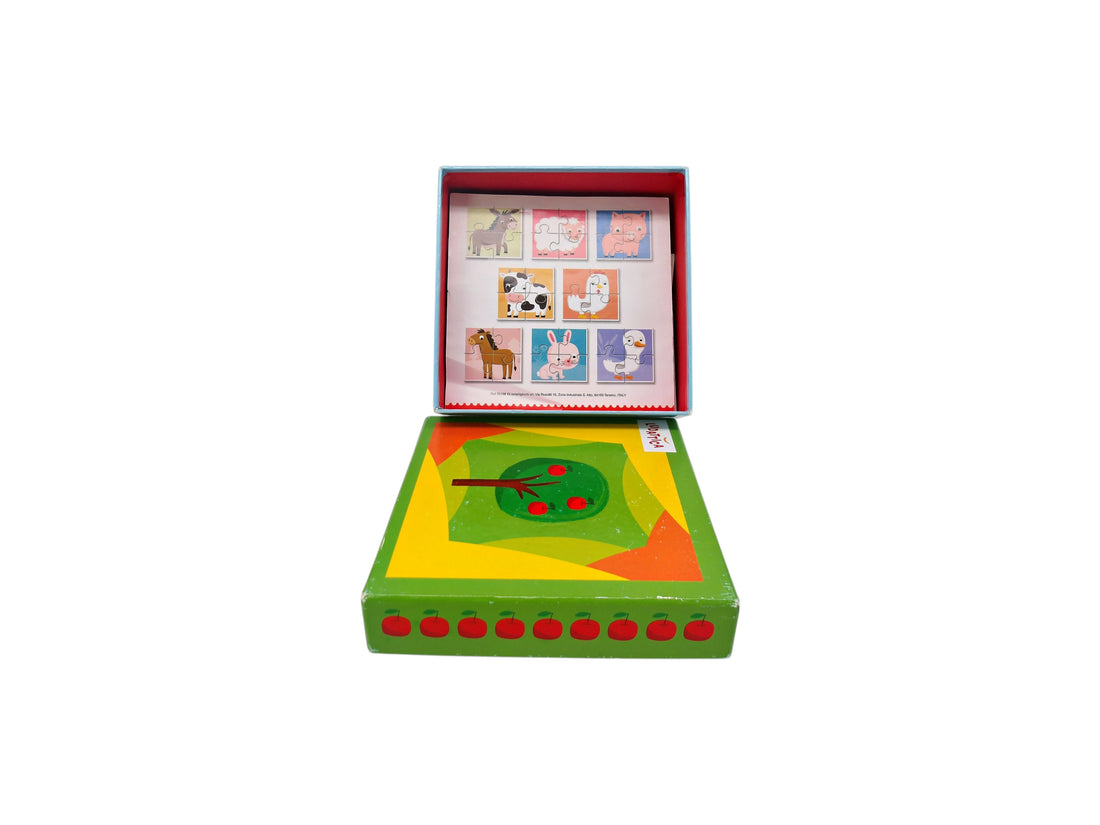 Puzzles double-face - Animaux -x8