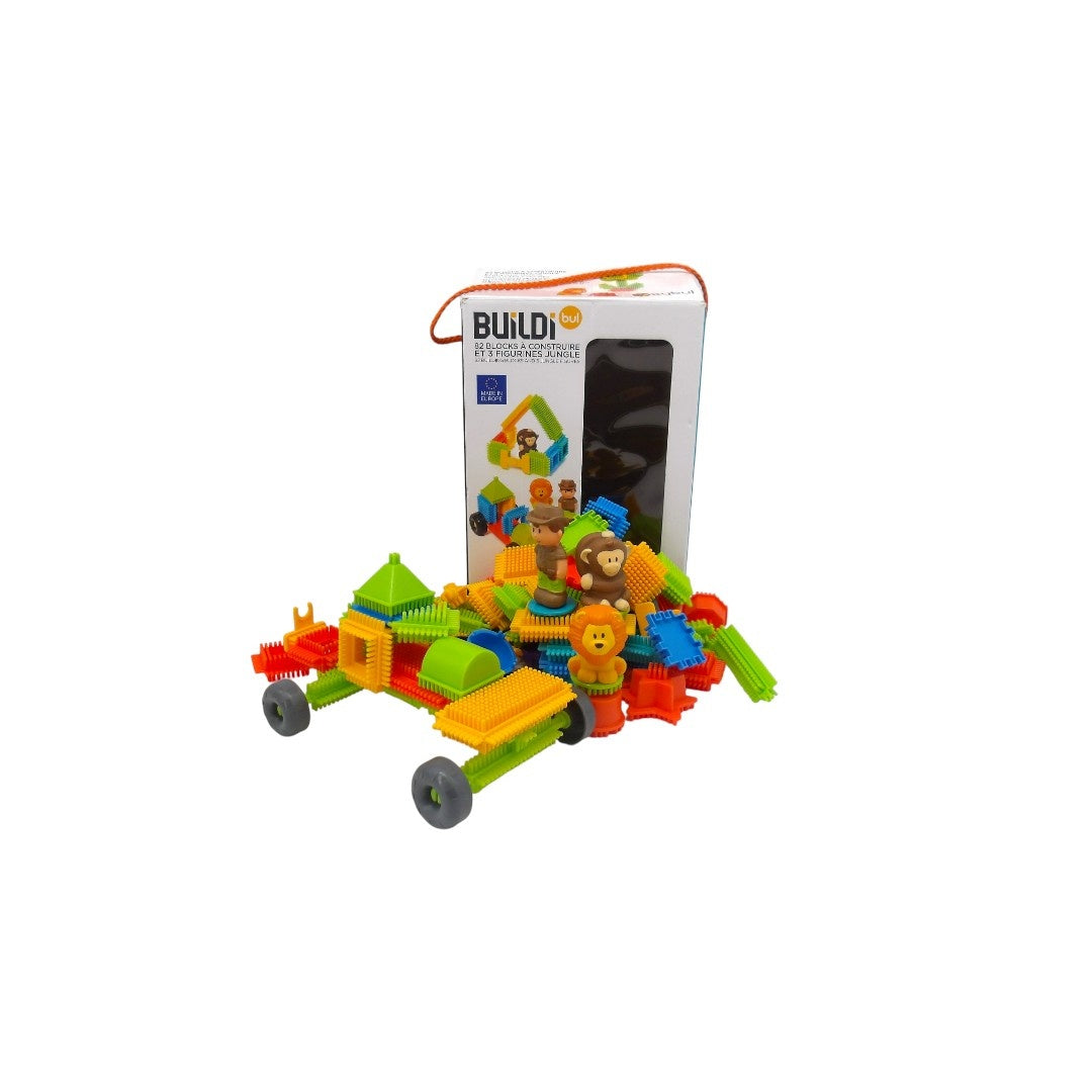 Buildibul - Blocs de construction - 82 blocs et 3 figurines